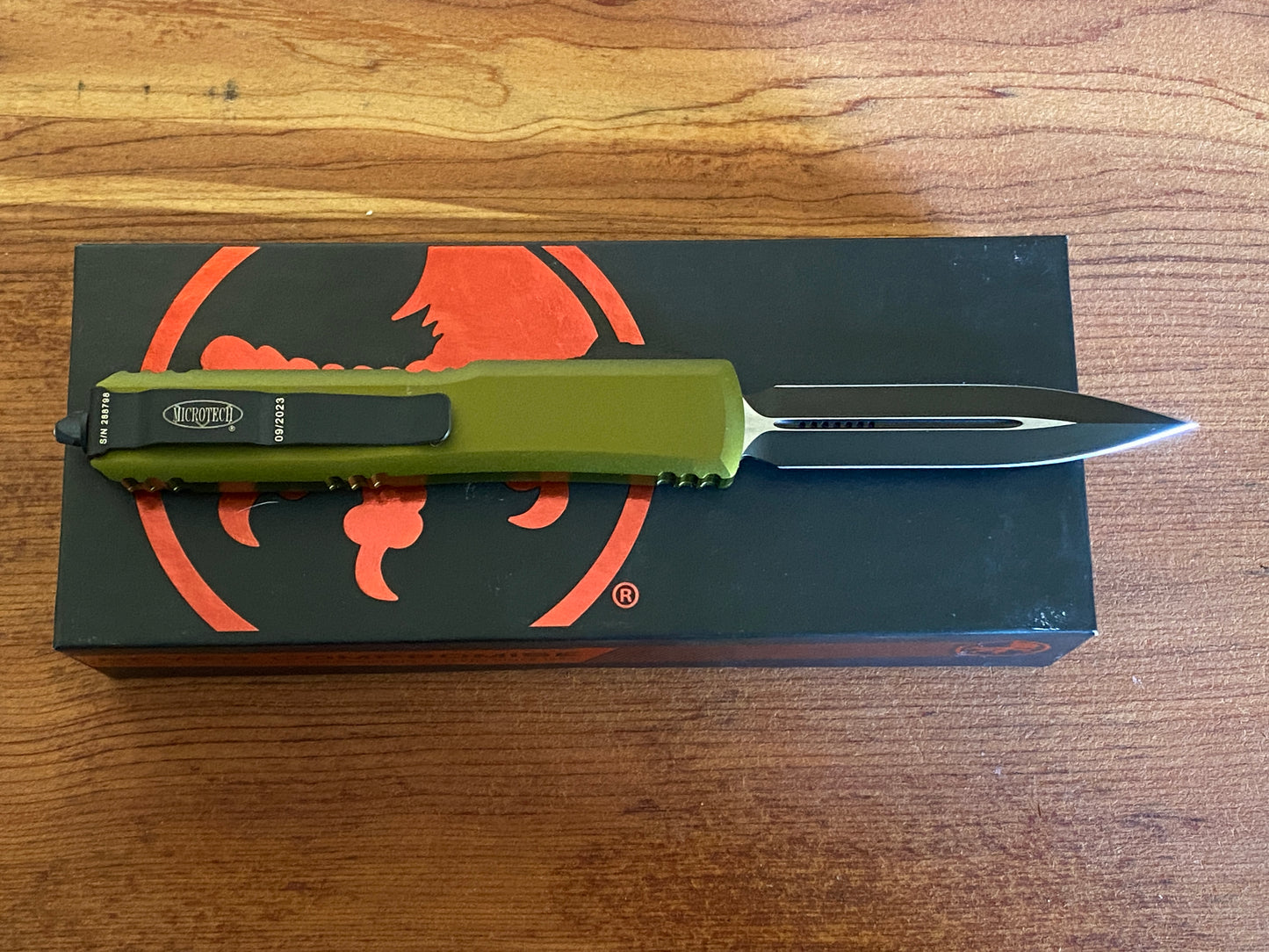 OD Green Microtech Ultratech OTF Automatic Pocket Knife