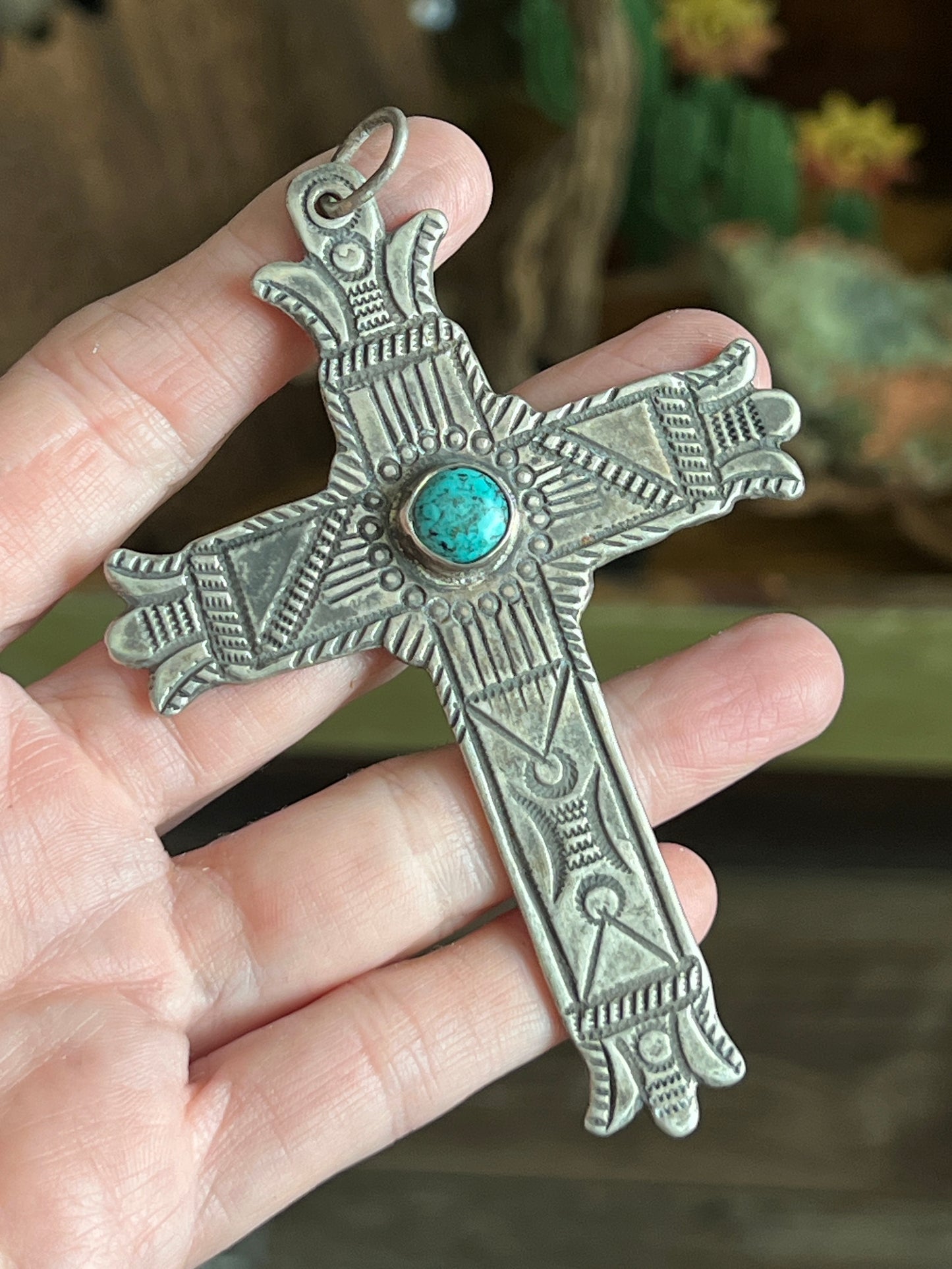 Spanish Cross Pendants by Santa Fe Artist, Buffalo
