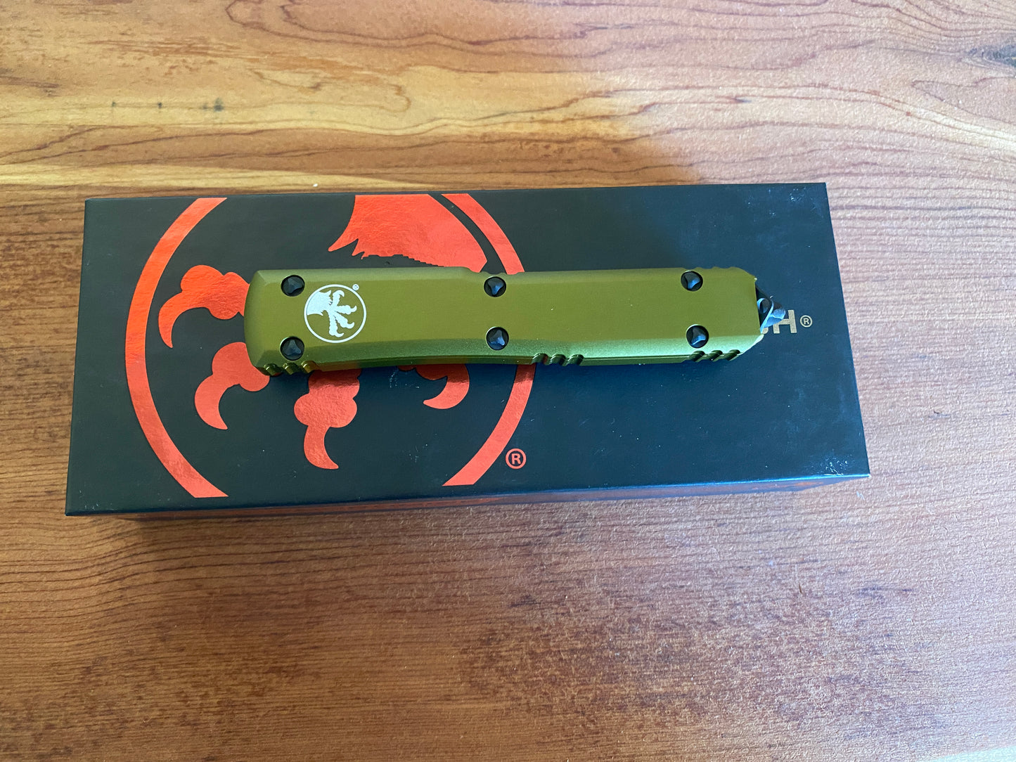 OD Green Microtech Ultratech OTF Automatic Pocket Knife