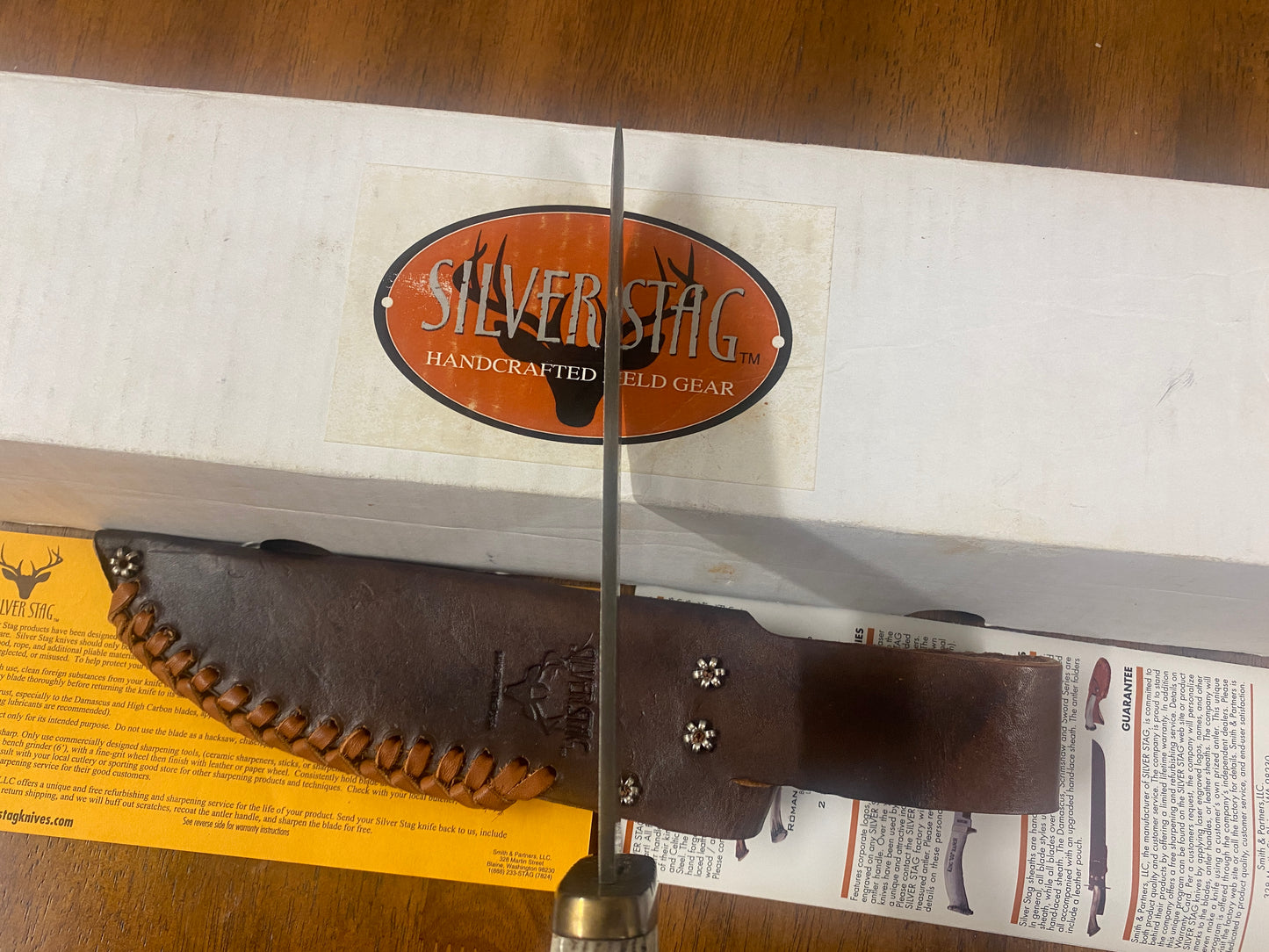 Silver Stag DPB6.5 Damascus Bowie Knife