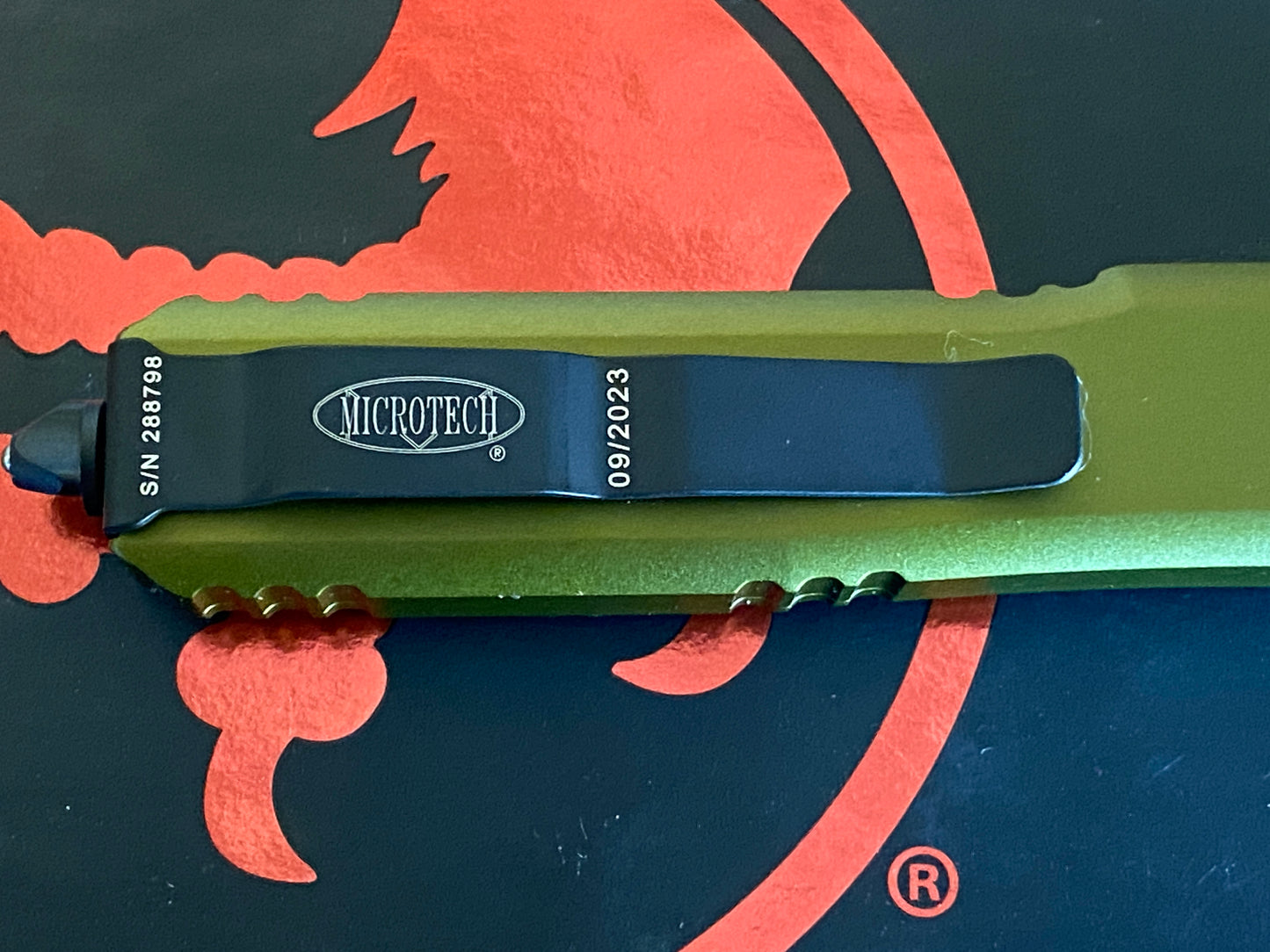 OD Green Microtech Ultratech OTF Automatic Pocket Knife
