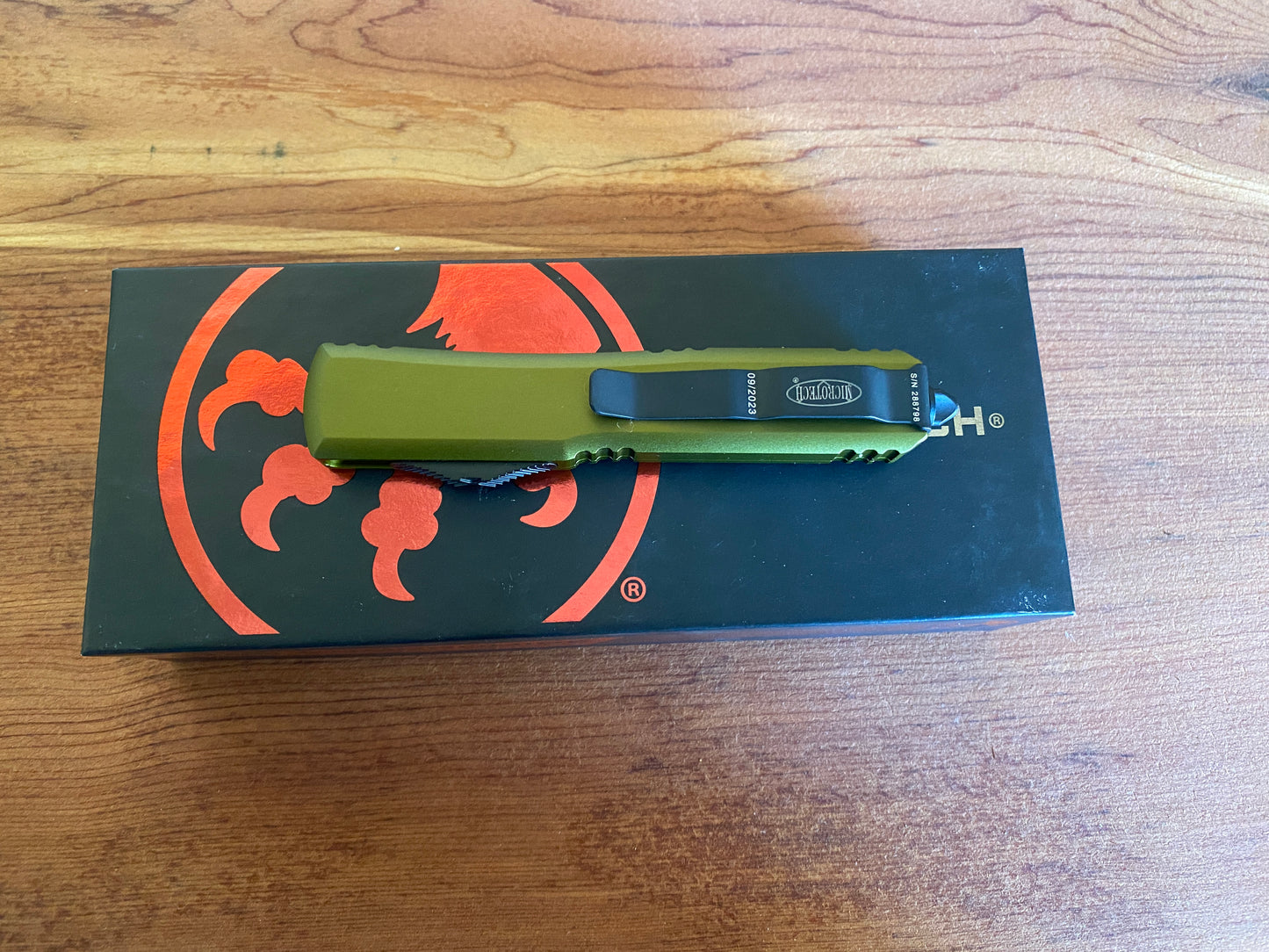 OD Green Microtech Ultratech OTF Automatic Pocket Knife