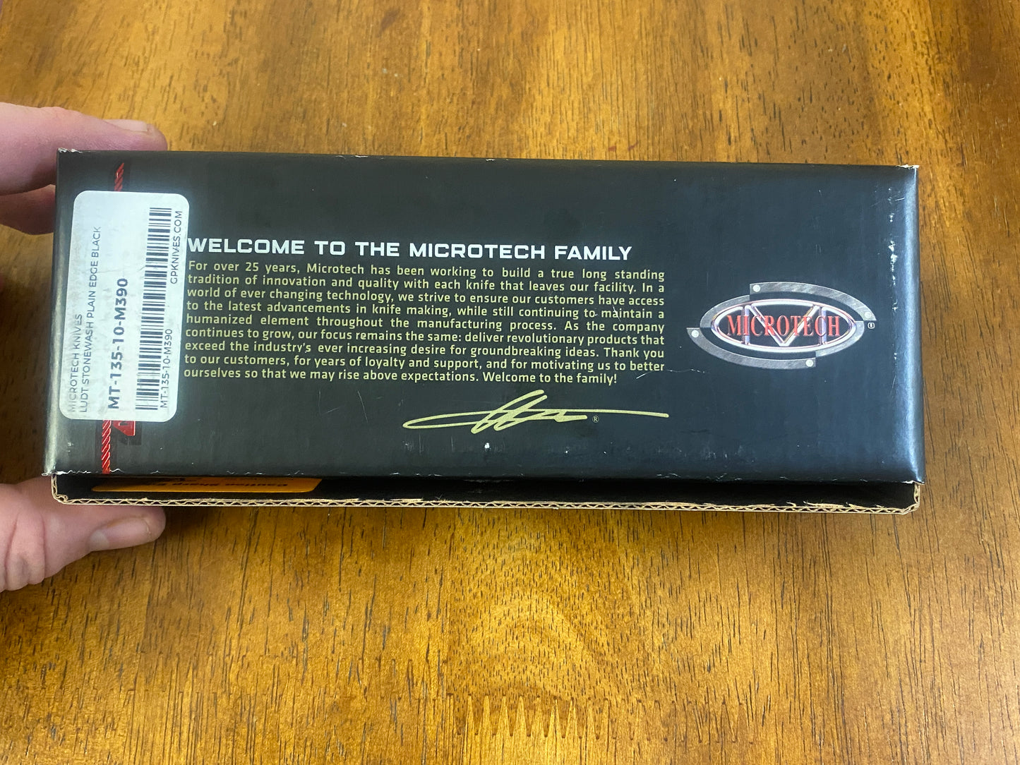 Microtech L-Underwater Demolition Team Automatic Pocket Knife
