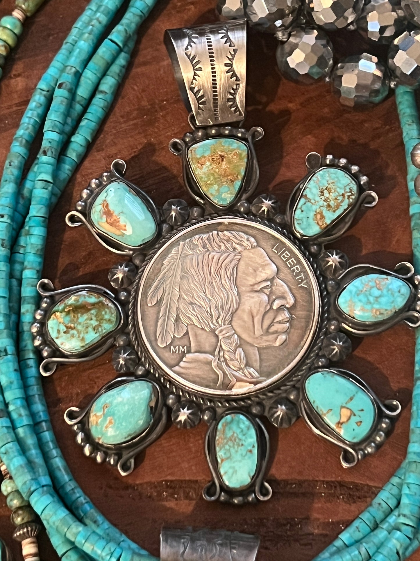 Rosella Paxson Turquoise Cluster Pendants
