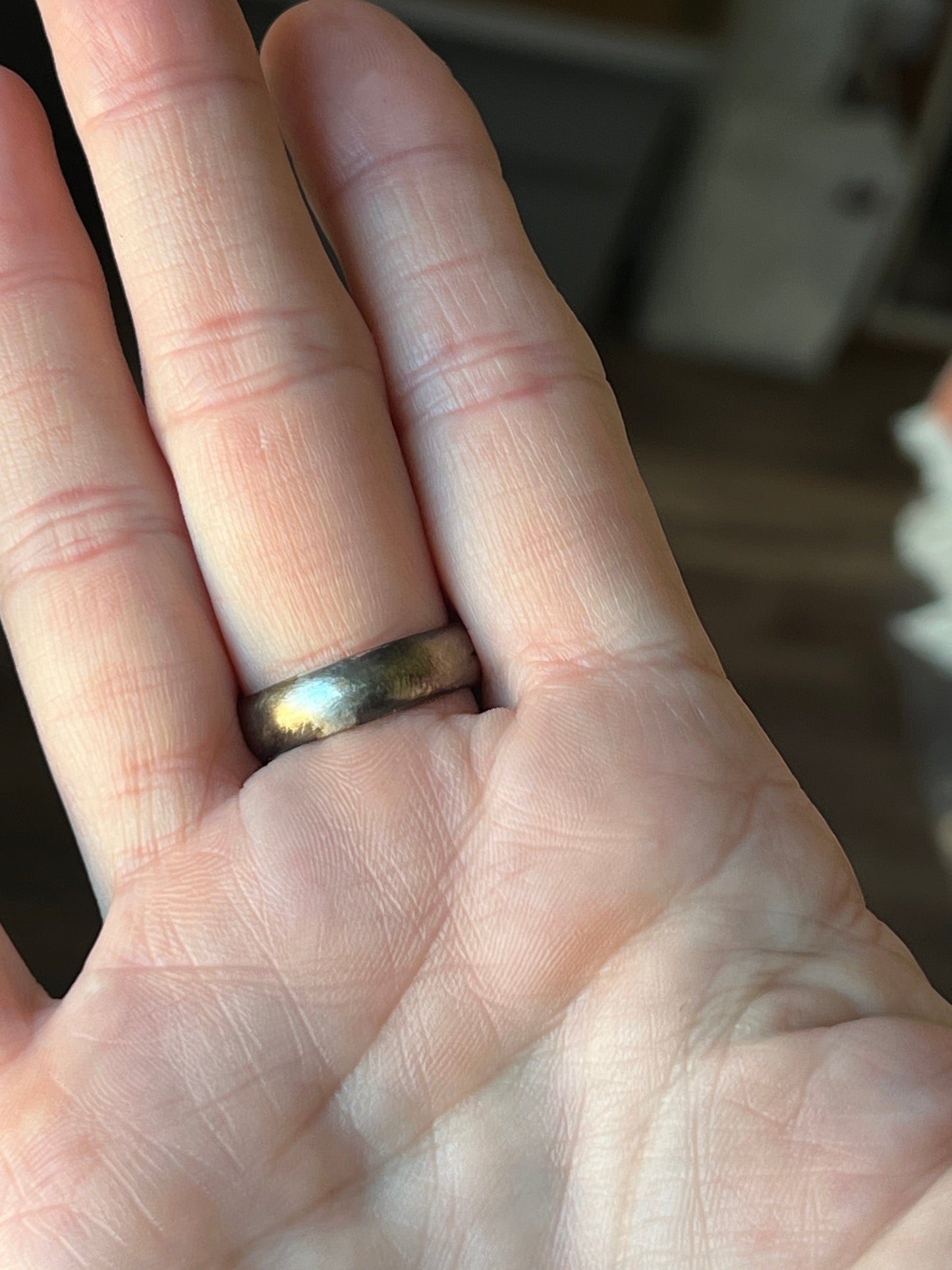 Navajo Sterling Silver and Natural Campitos Turquoise Cluster Ring by Sheila Becenti, Size 8.75