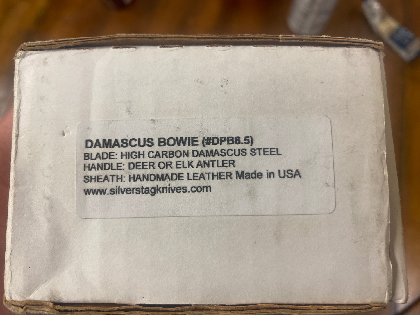 Silver Stag DPB6.5 Damascus Bowie Knife