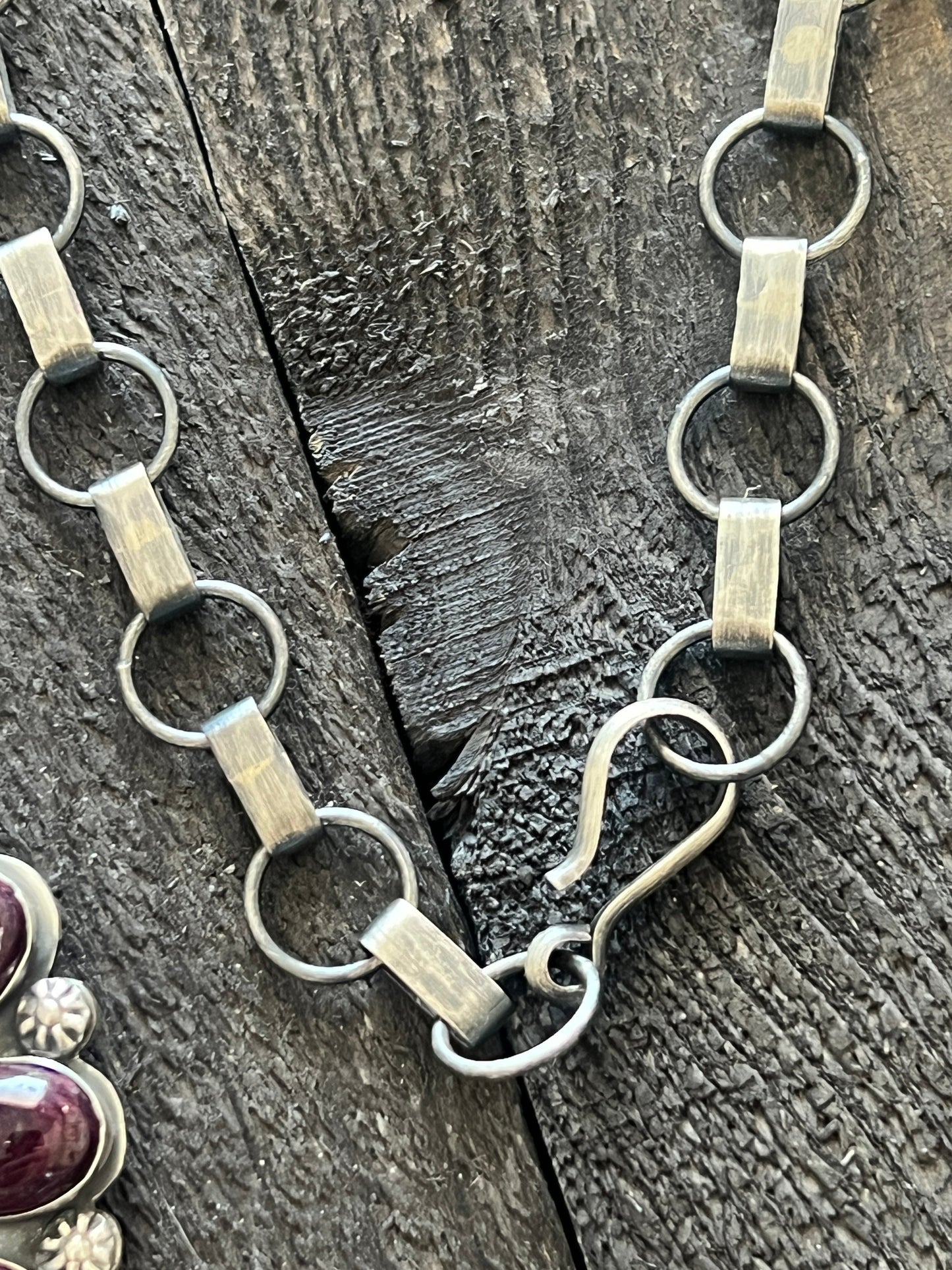 Stunning Navajo Sterling Silver, Carved Spiny Oyster and Turquoise Necklace by Gilbert Platero