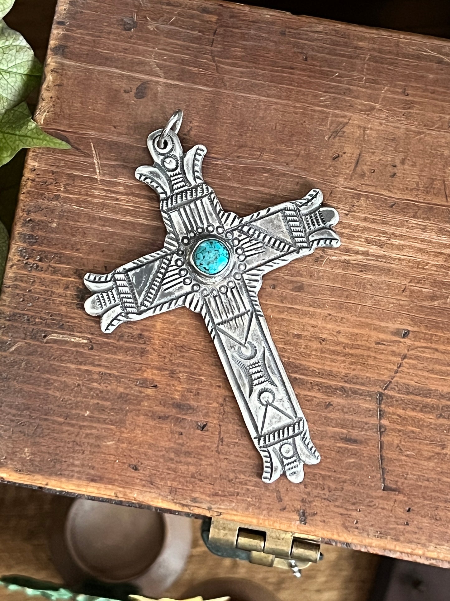 Spanish Cross Pendants by Santa Fe Artist, Buffalo