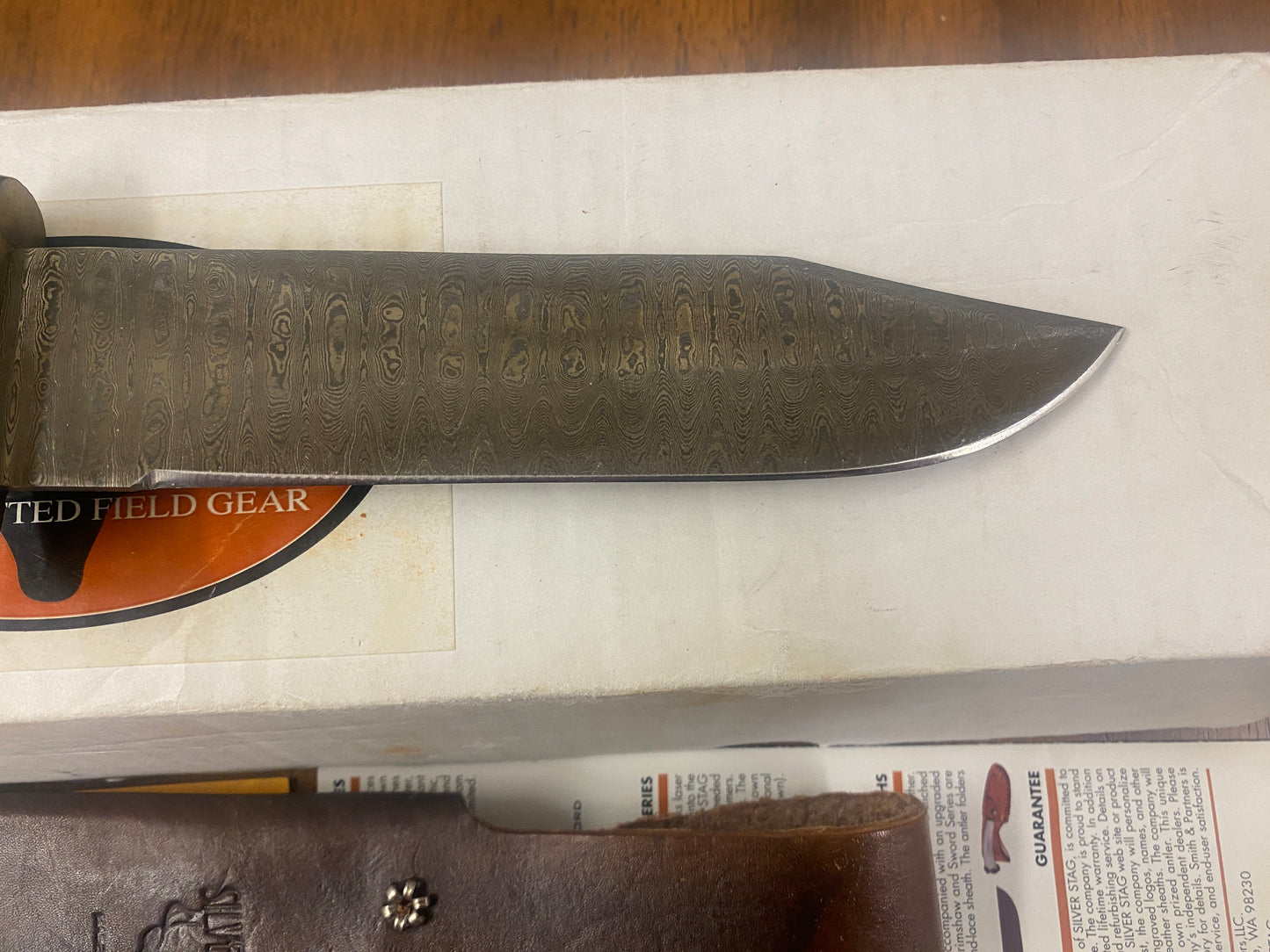Silver Stag DPB6.5 Damascus Bowie Knife