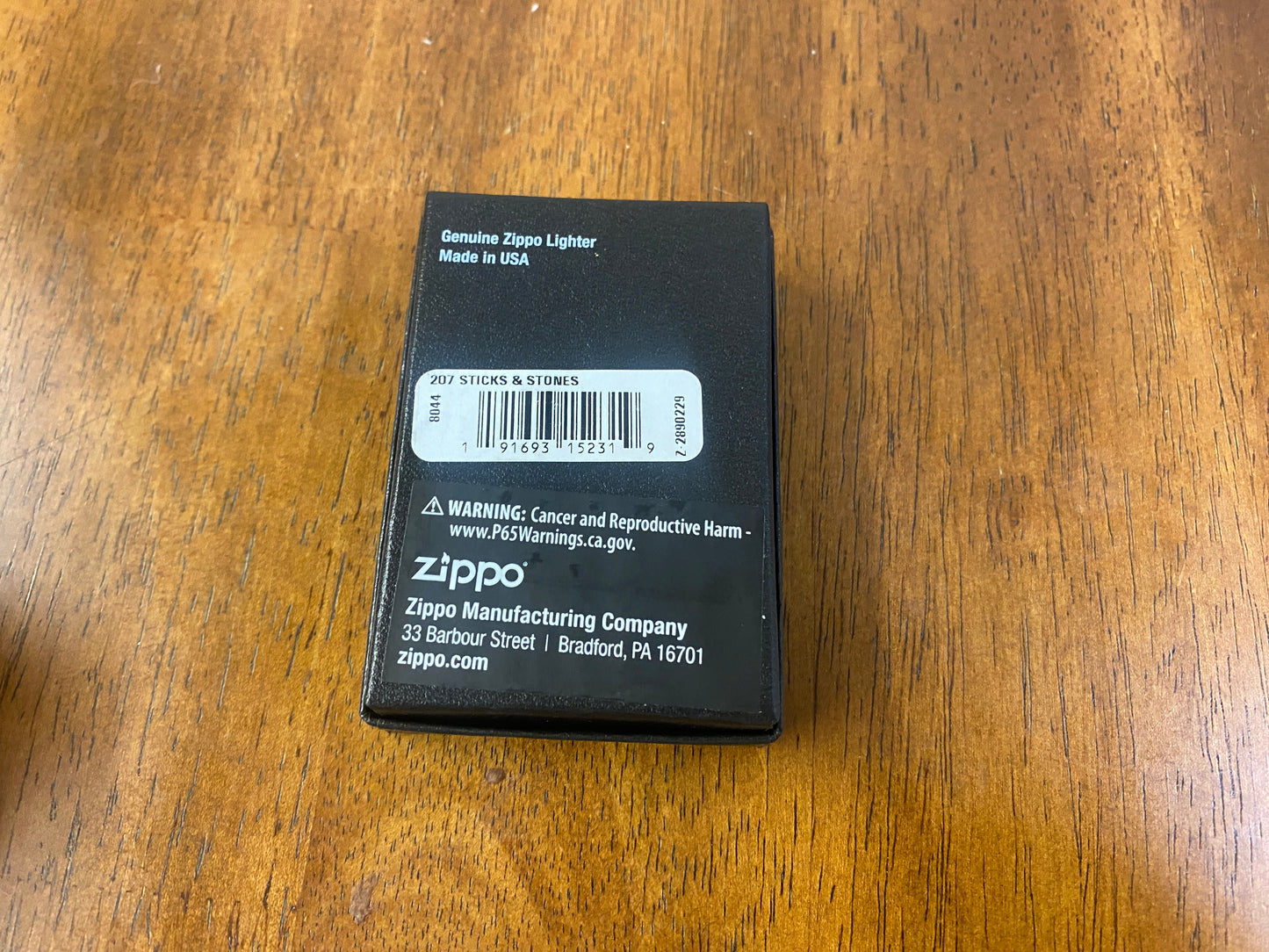 ZIppo Sticks & Stones Lighter