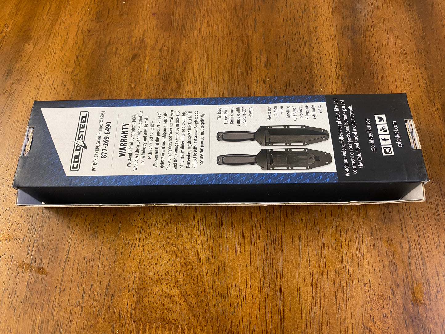 Cold steel drop forged boot knife