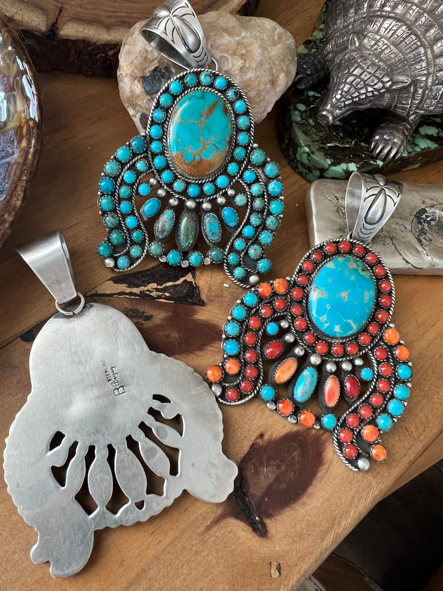 Bertina Begay Cluster Naja Pendants
