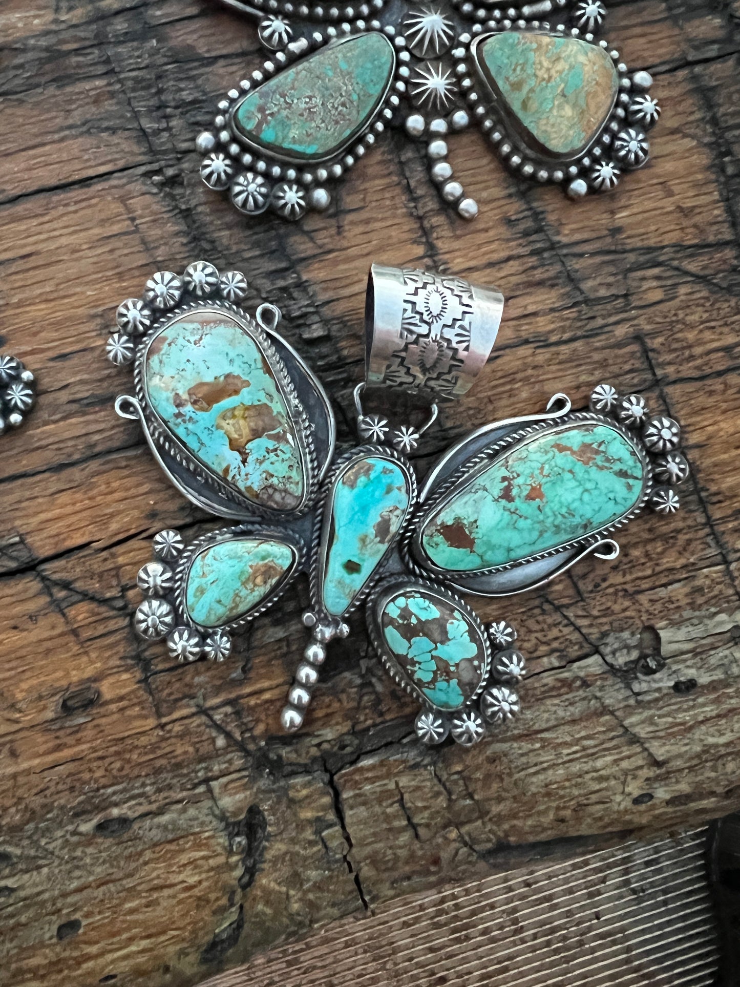 Rosella Paxson Turquoise Butterfly Pendants