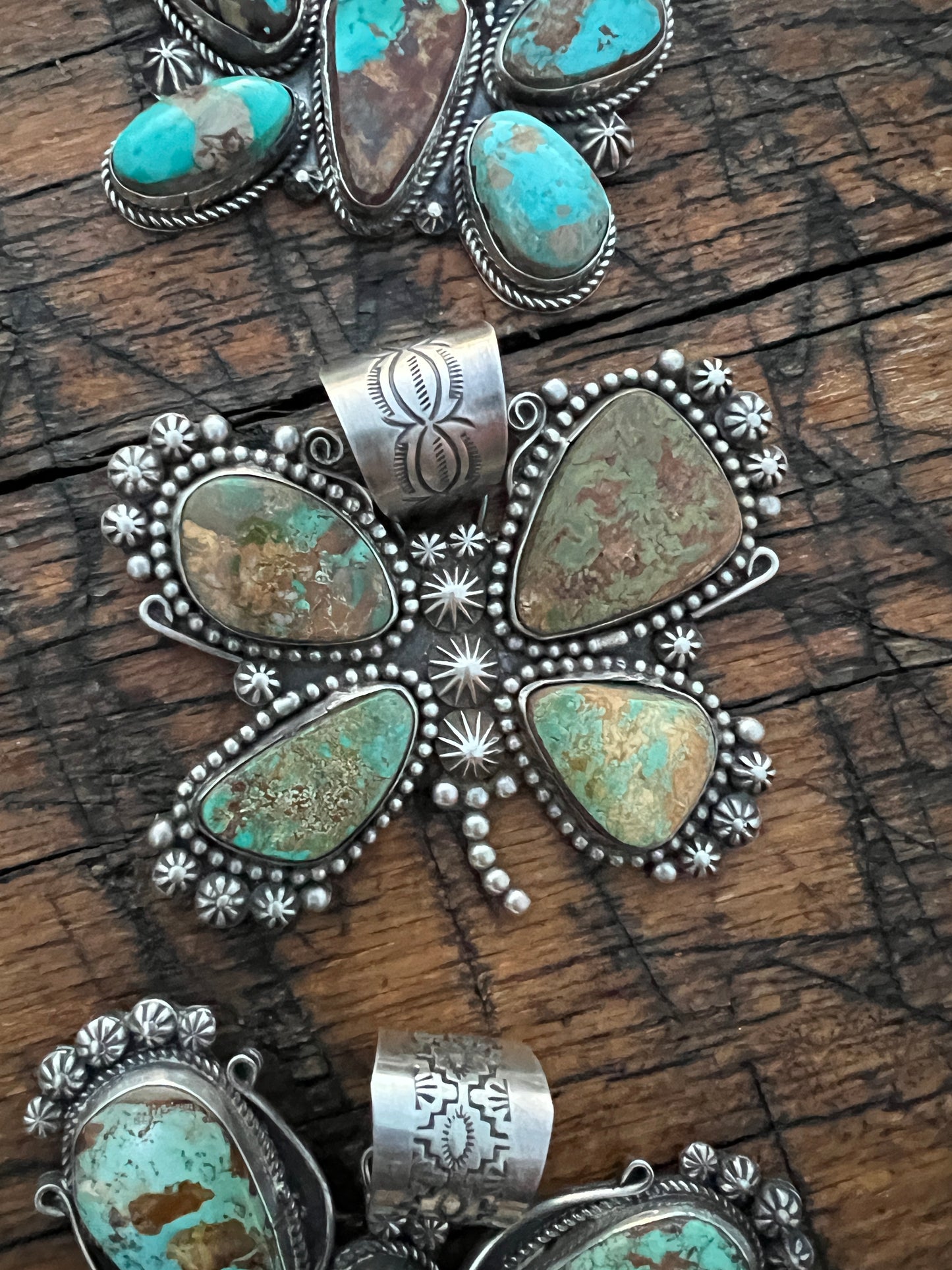 Rosella Paxson Turquoise Butterfly Pendants
