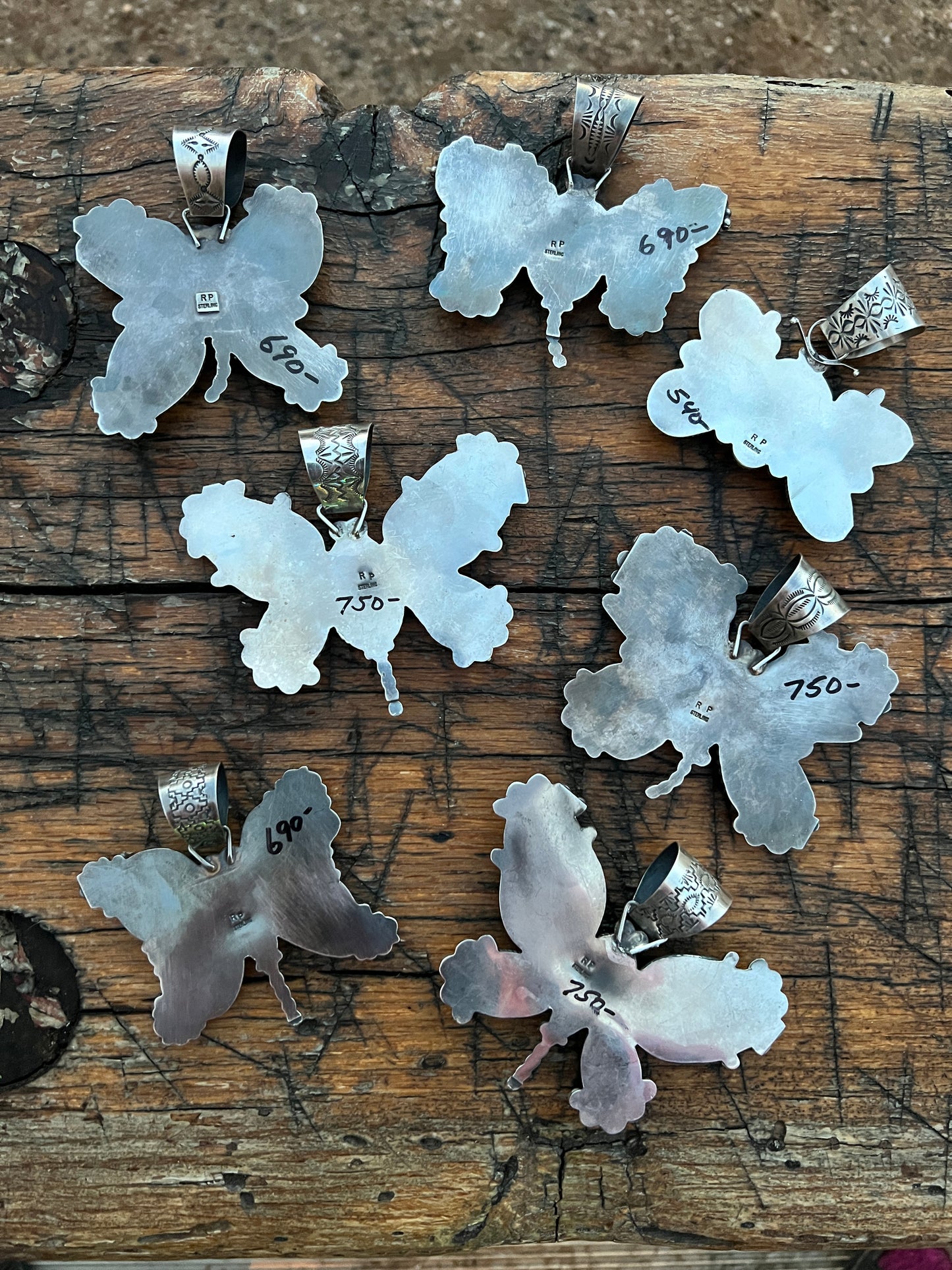 Rosella Paxson Turquoise Butterfly Pendants