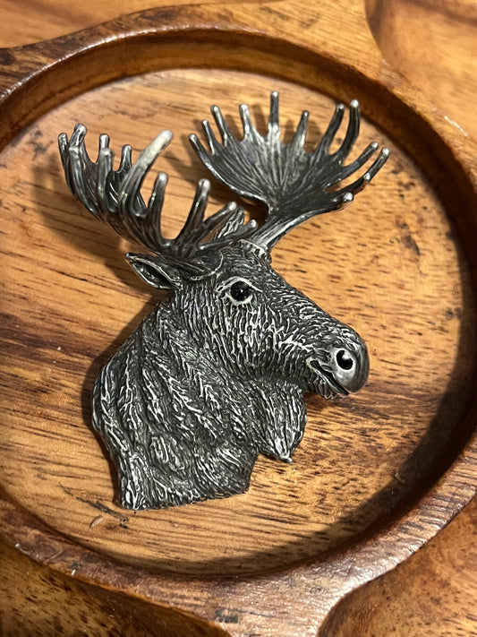Balinese Sterling Moose Pin/Pendant