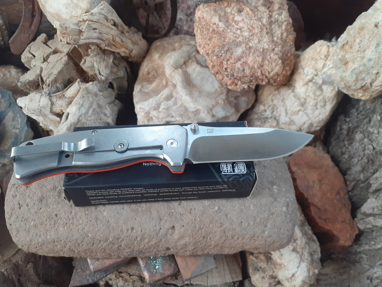 Ganzo G722 orange Pocket Knife