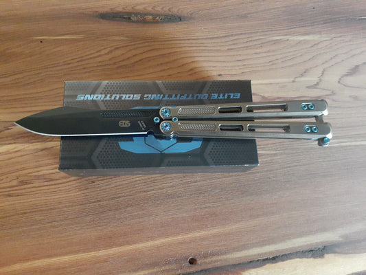 EOS Trident Bronze/Blue Butterfly knife