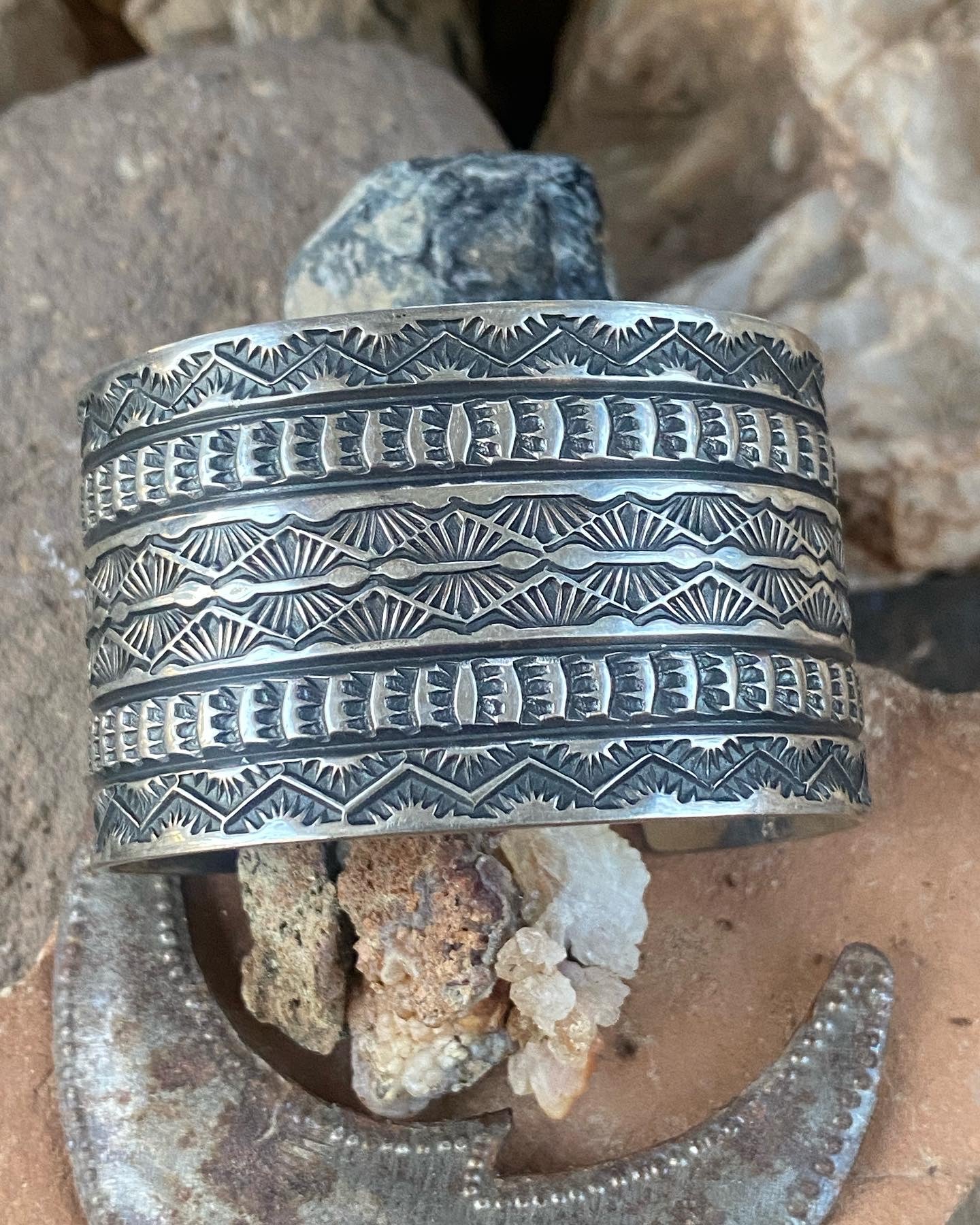 Sunshine Reeves Wide Stamped Cuff