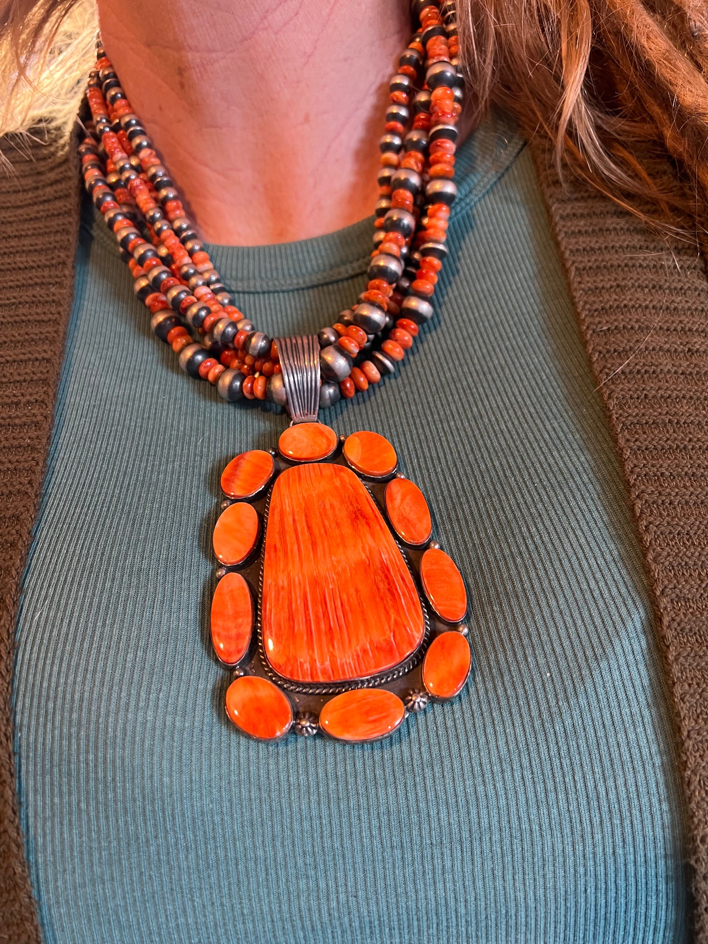 Spiny Oyster Statement Necklace & Pendant