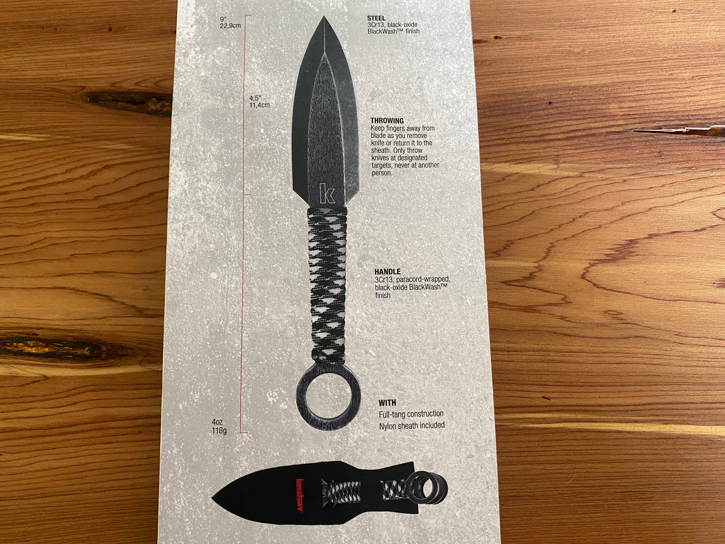 Kershaw Ion Knife Throwing Set