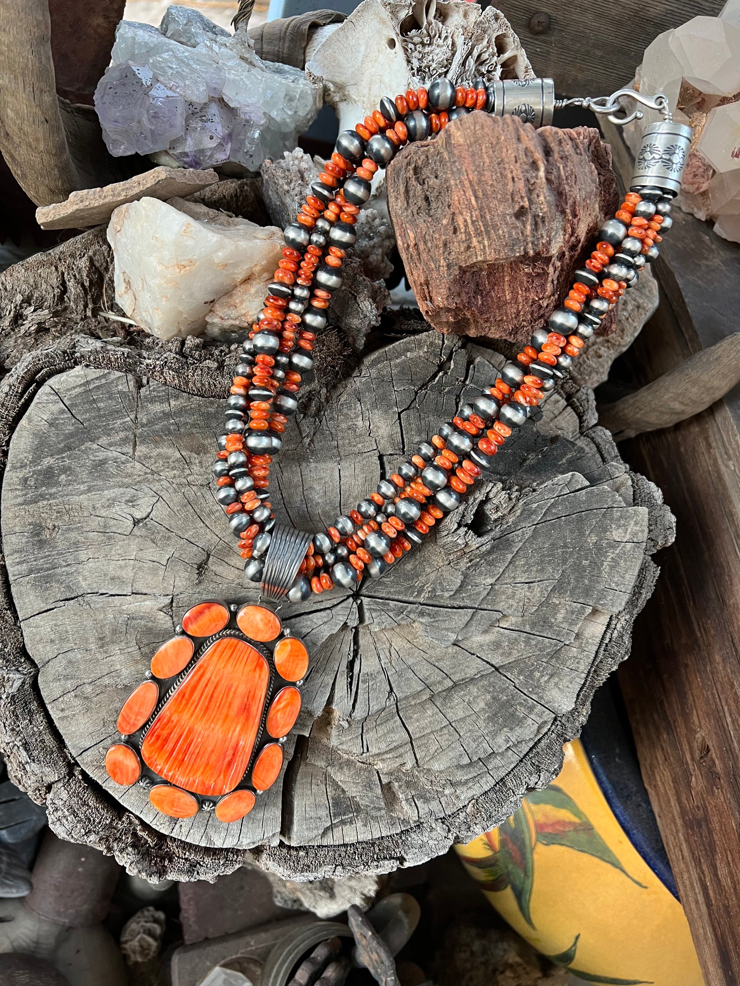 Spiny Oyster Statement Necklace & Pendant
