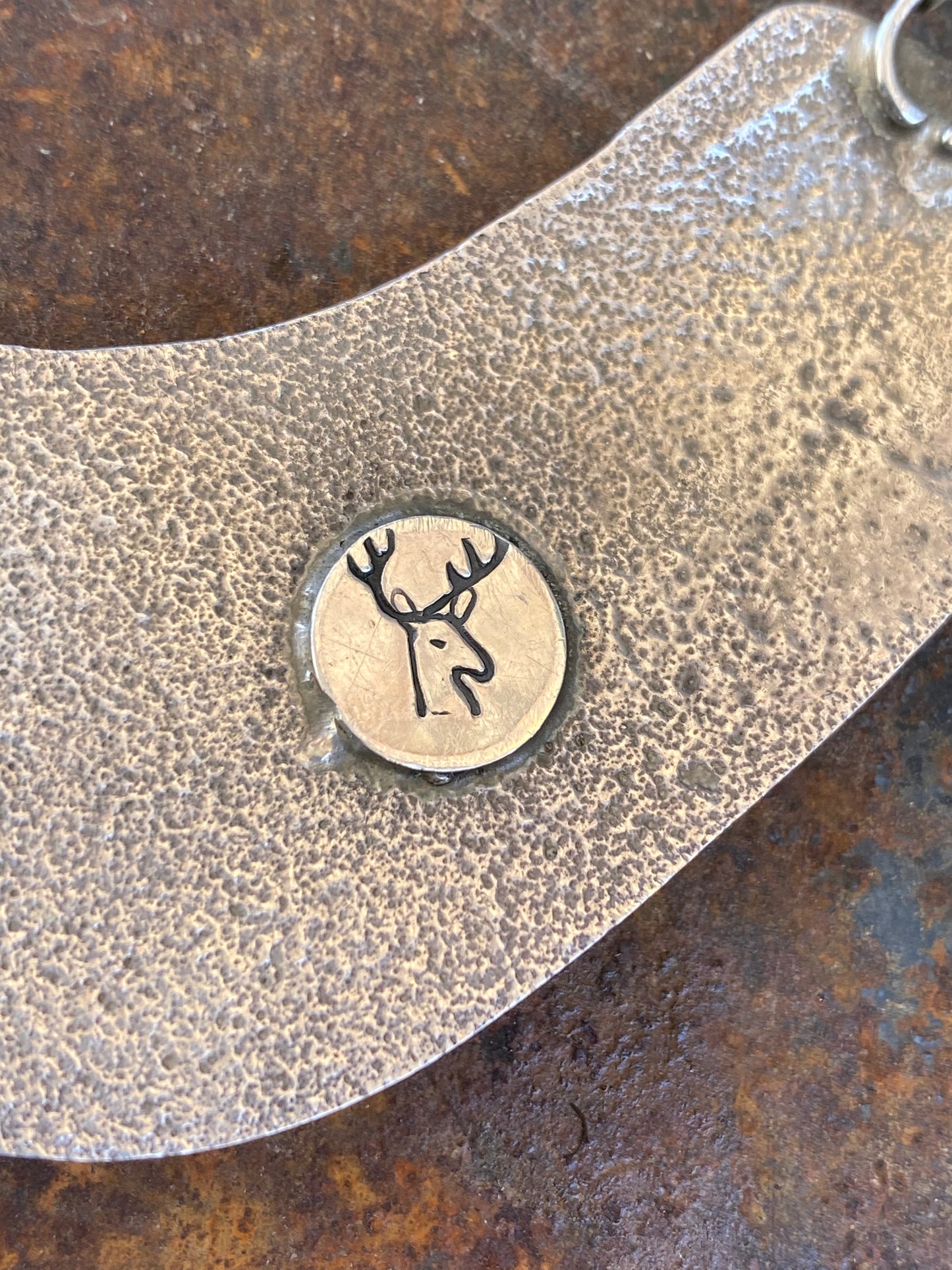 Sterling Tufa Cast Panel Necklace