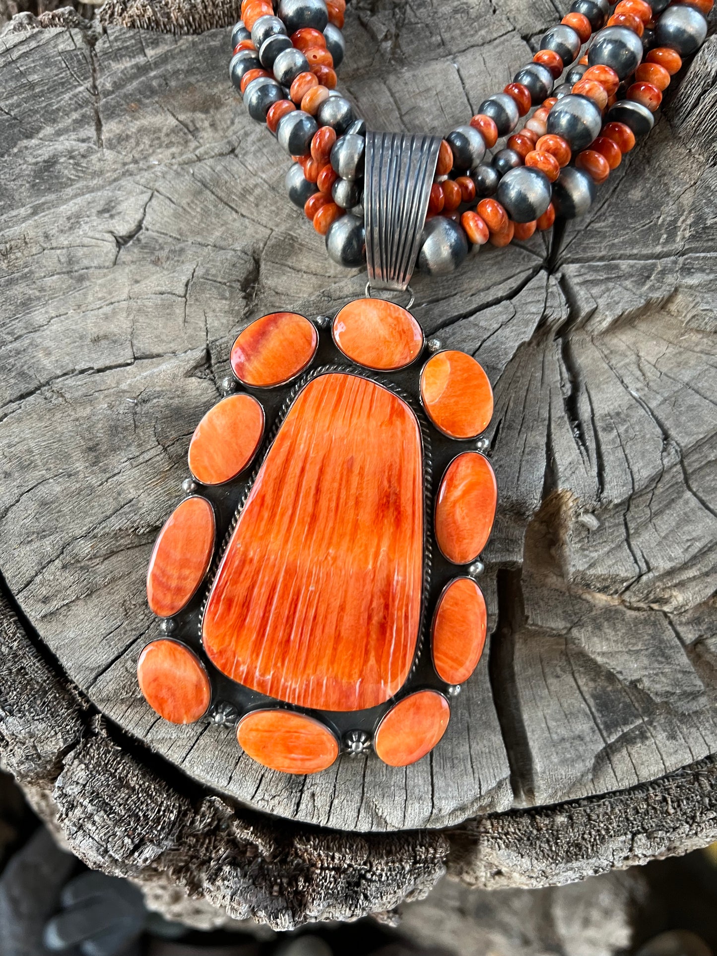 Spiny Oyster Statement Necklace & Pendant
