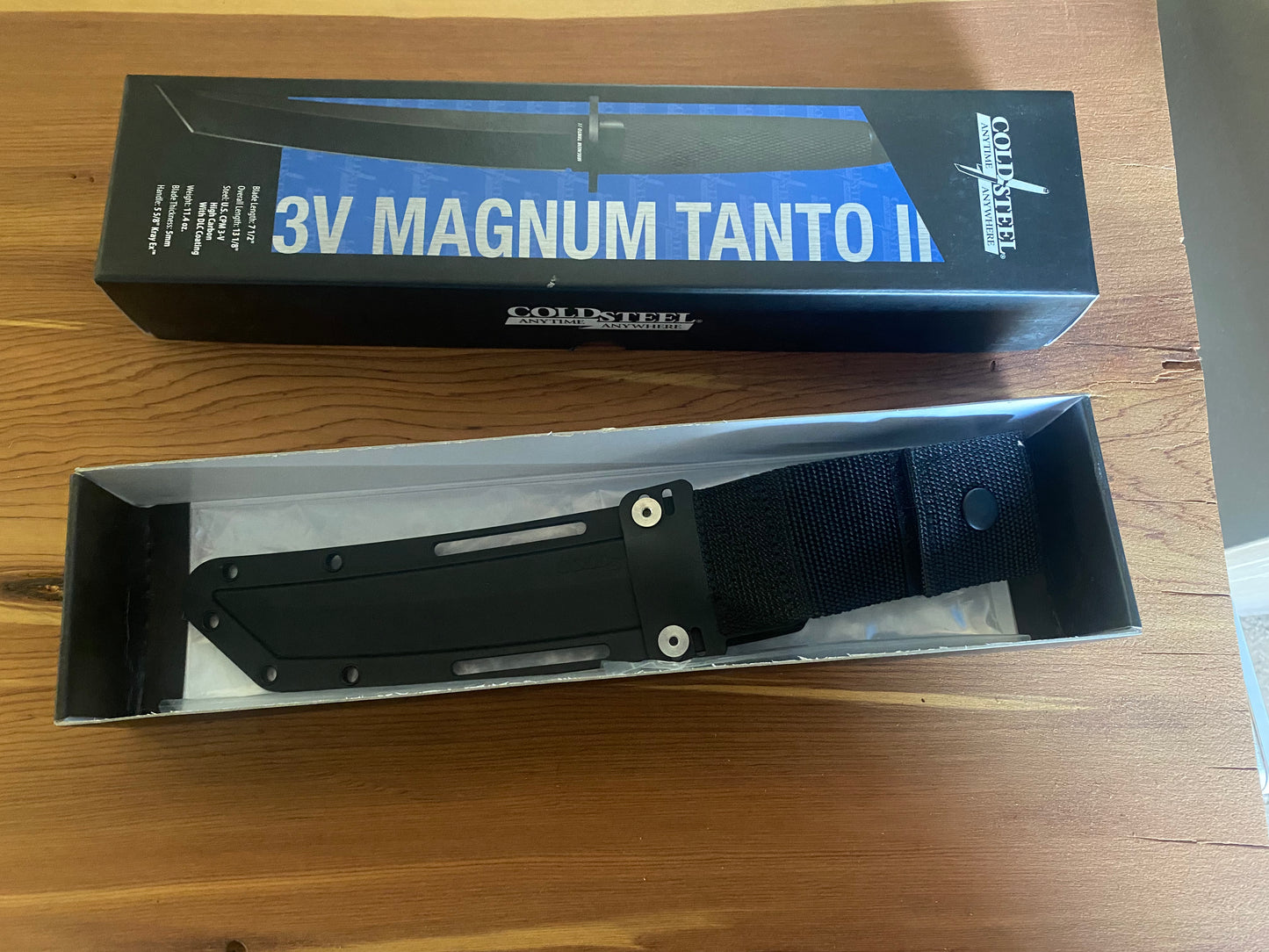 Cold Steel Nightfall 3V Magnum Tanto II Sheath Knife
