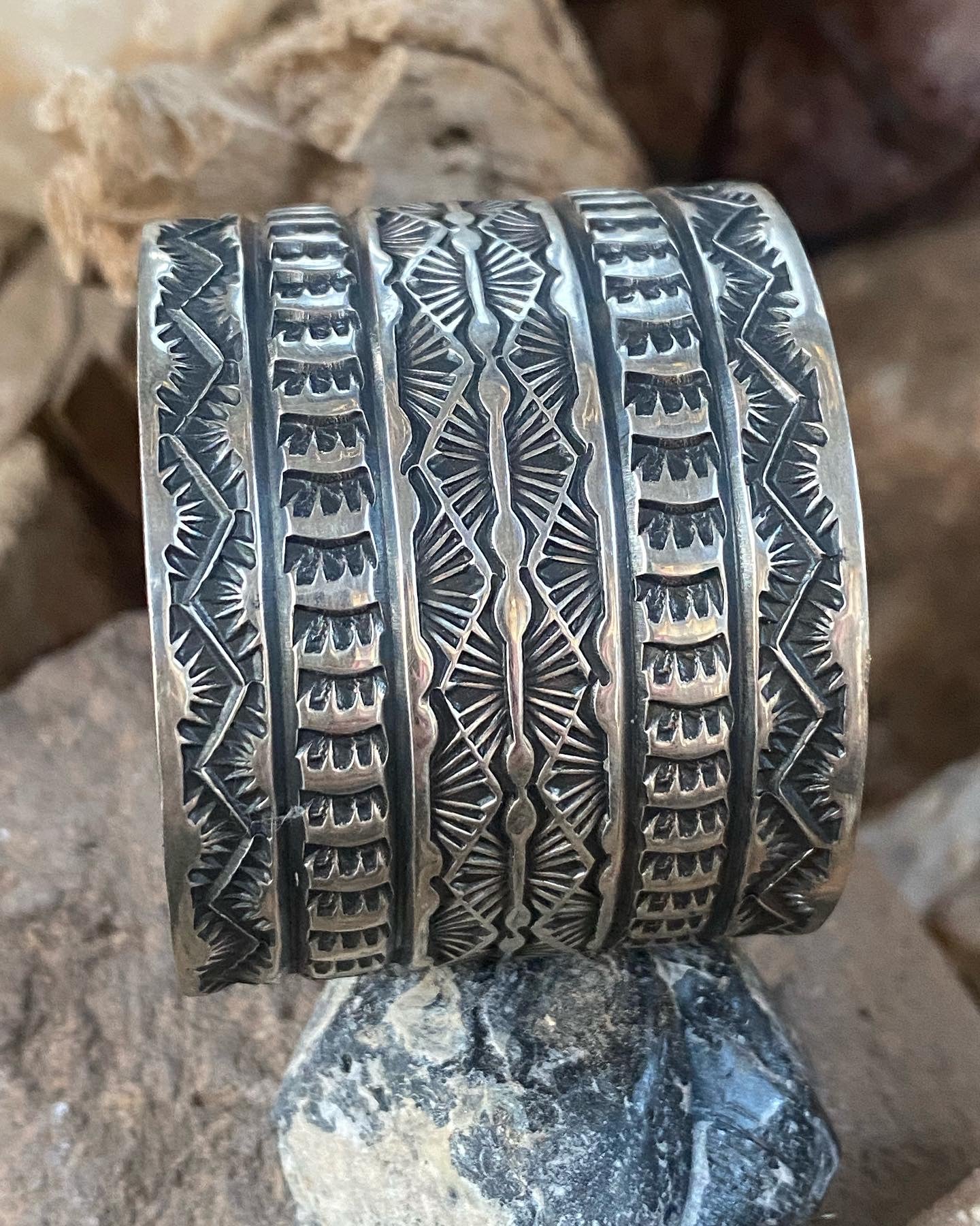 Sunshine Reeves Wide Stamped Cuff