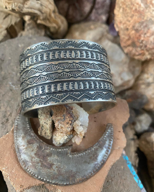 Sunshine Reeves Wide Stamped Cuff