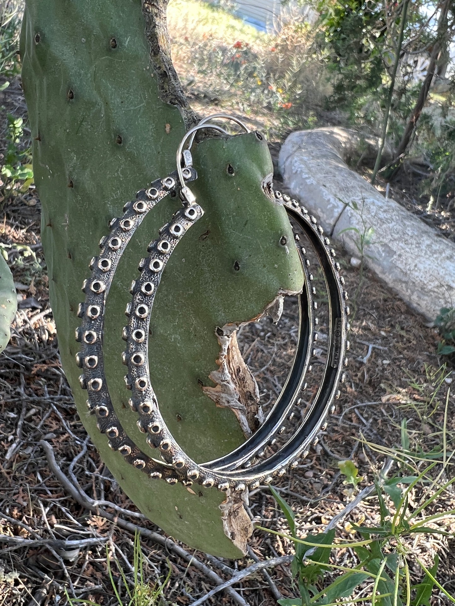 Balinese Sterling Tentacle Hoops