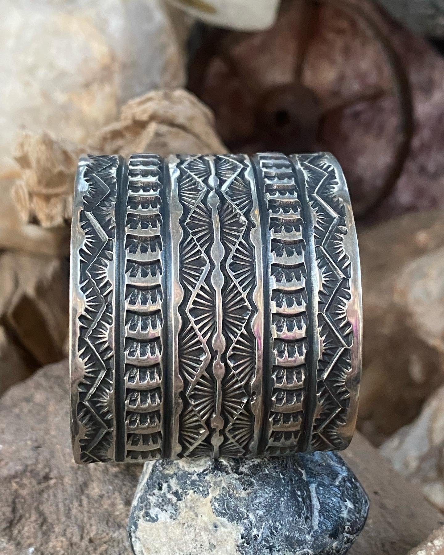 Sunshine Reeves Wide Stamped Cuff