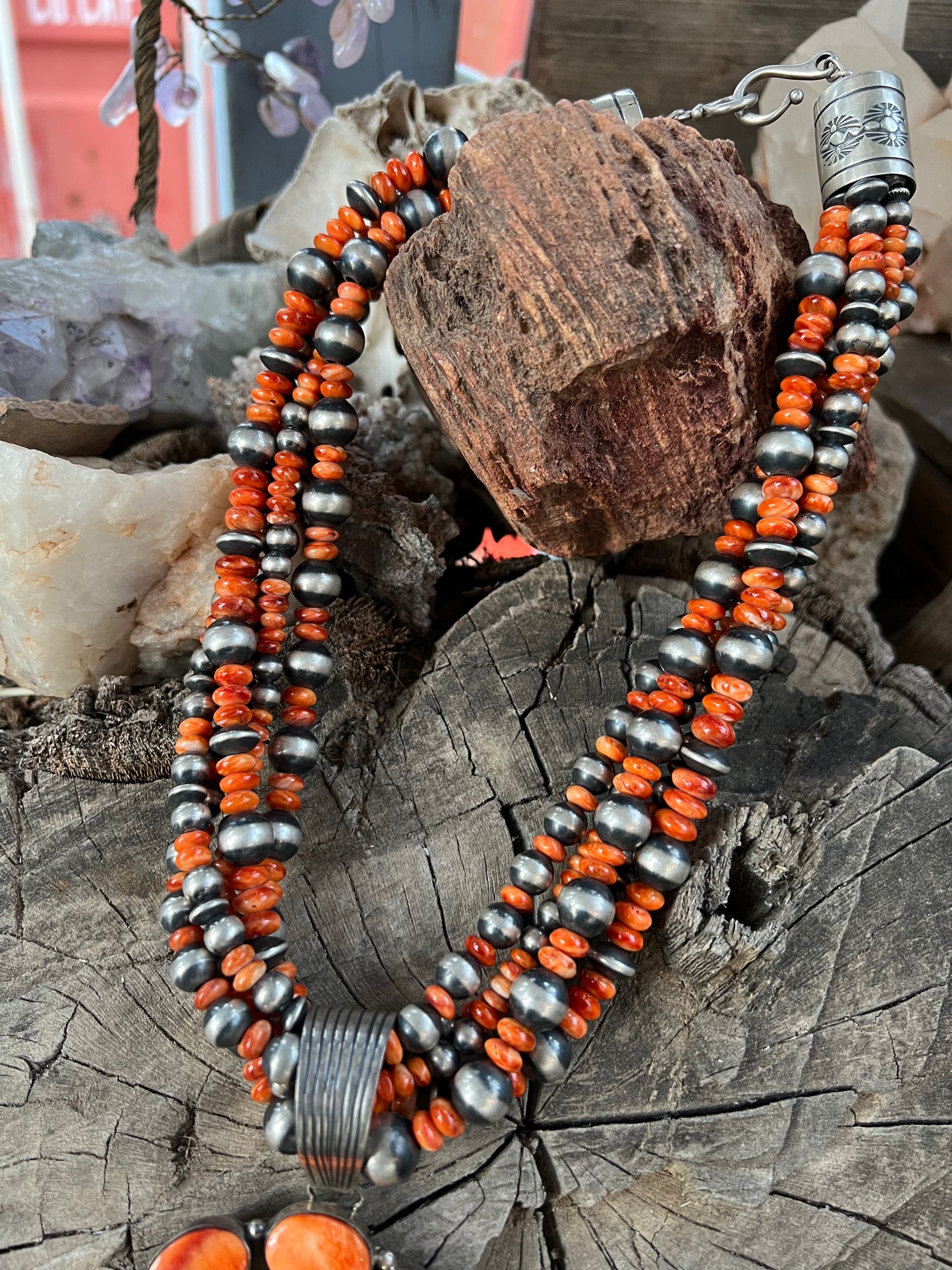 Spiny Oyster Statement Necklace & Pendant