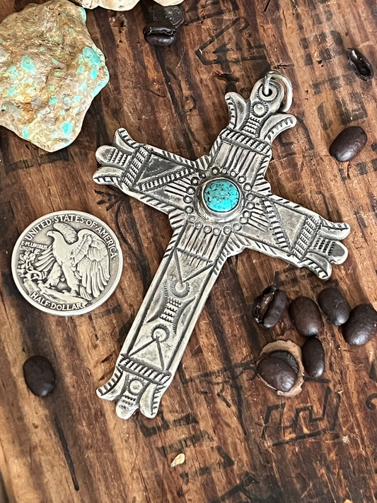 Spanish Cross Pendants by Santa Fe Artist, Buffalo