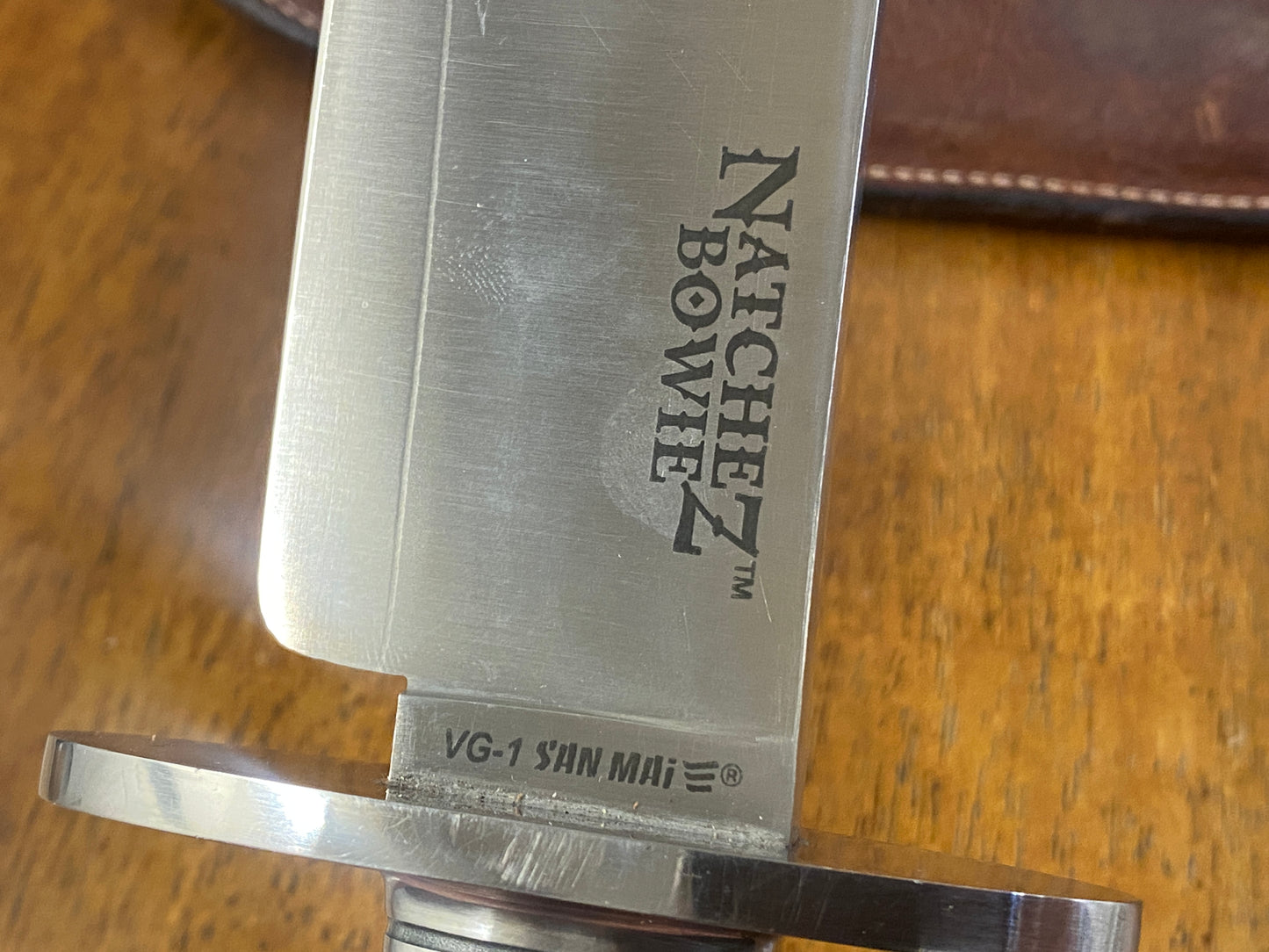 Japanese Made Cold Steel VG-1 San MaI III Natchez Bowie knife