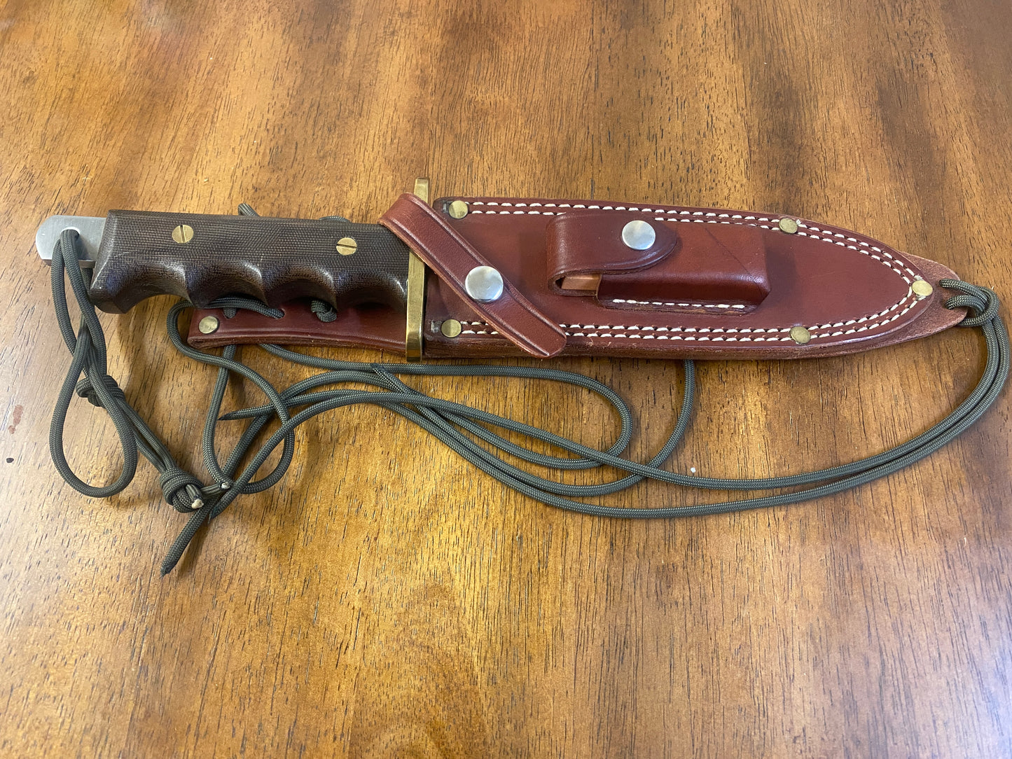 Greg Wall Model 14 style Fighter Sheath Knife #131