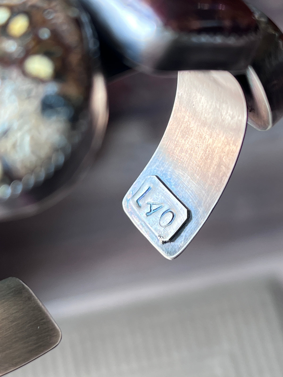 Sterling Silver Rock Collector’s Cuff Bracelet by Isaac Baca
