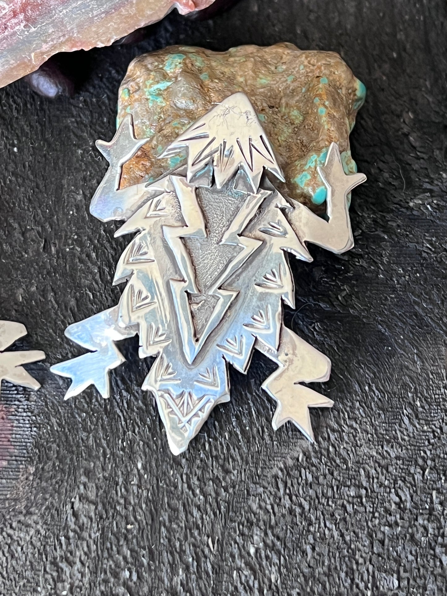 Quinton Antone Handcrafted Sterling Silver Horned Toad Pendant