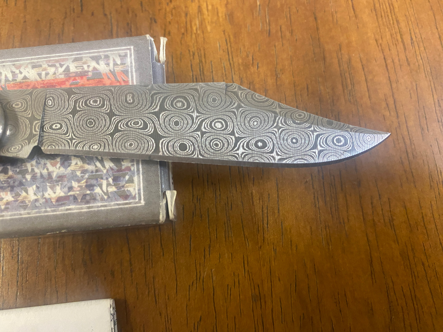 2012 Rain Drop Damascus Case XX copperlock Pocket Knife