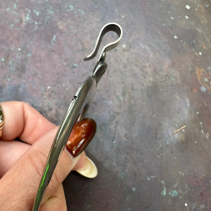 Native Made Coin Silver Naja Pendant by Buffalo Dancer