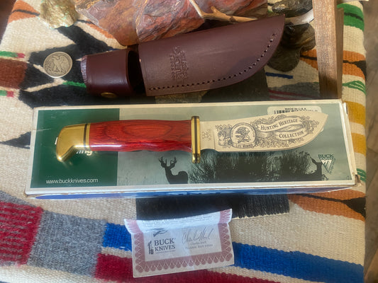 NAHC Hunting Heritage Knife Collection Buck 103 Sheath Knife