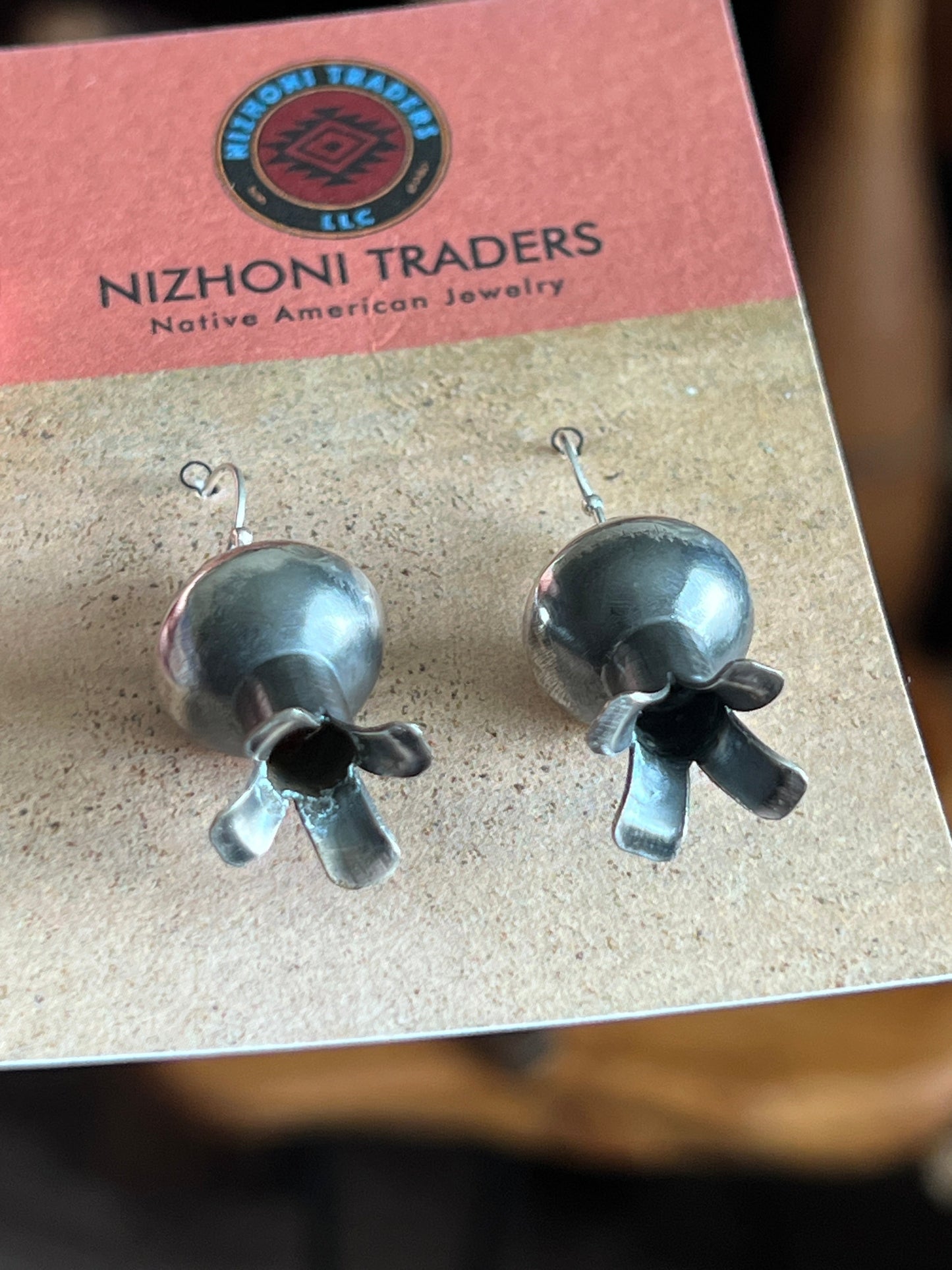 Handcrafted Sterling Silver Blossom Dangle Earrings by Daniel John