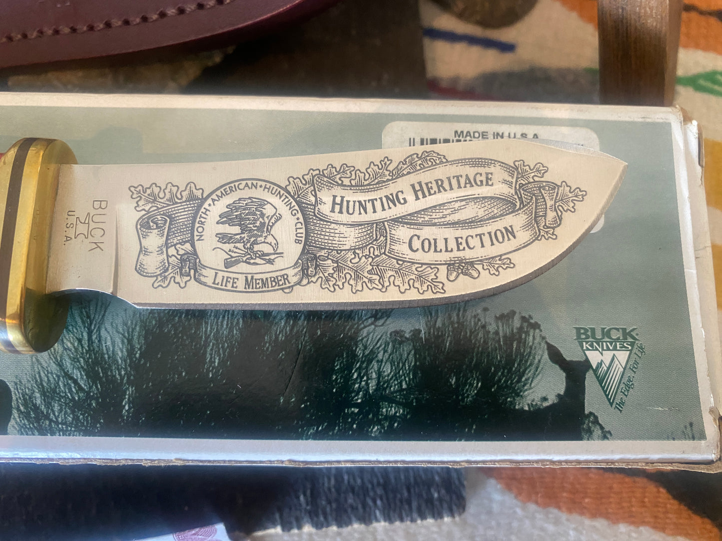 NAHC Hunting Heritage Knife Collection Buck 103 Sheath Knife