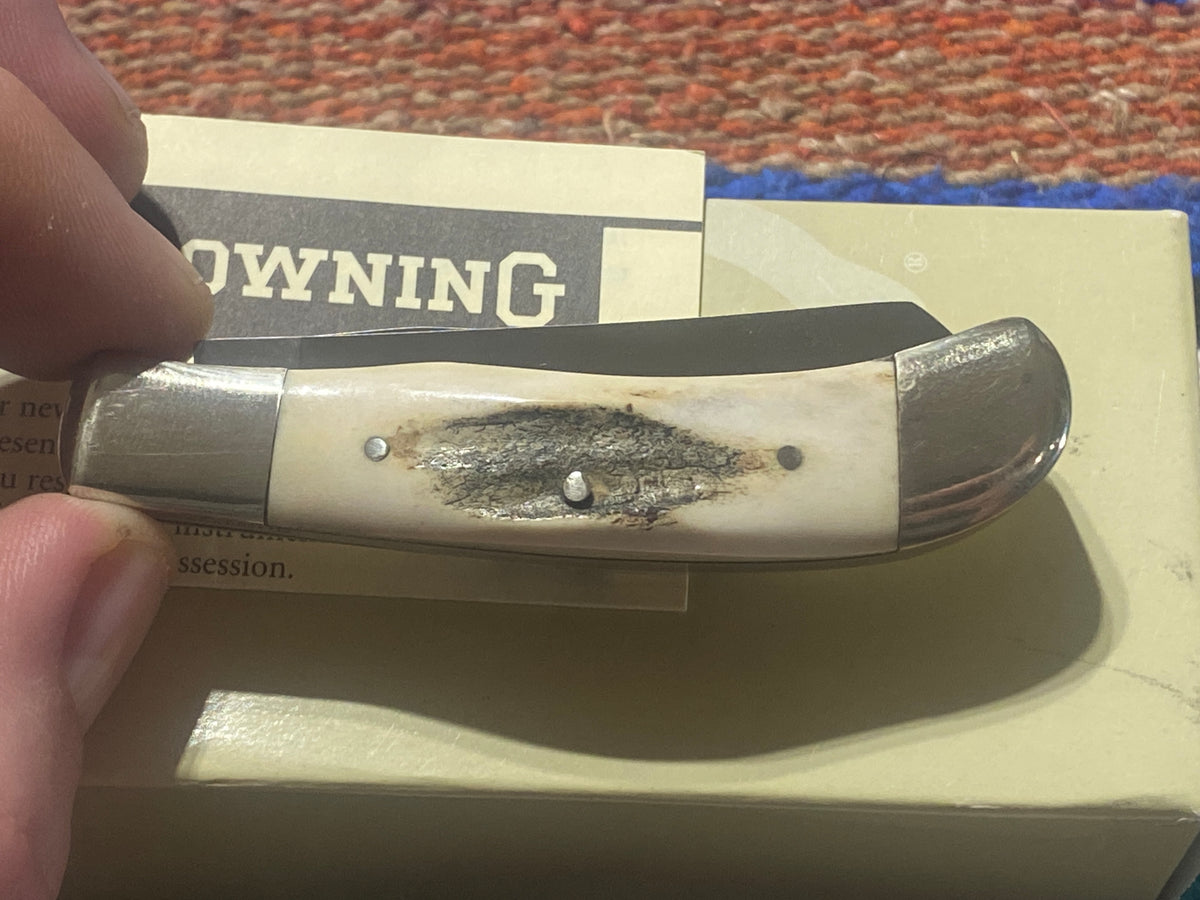 Browning 520 Sambar Stag Trapper Pocket Knife