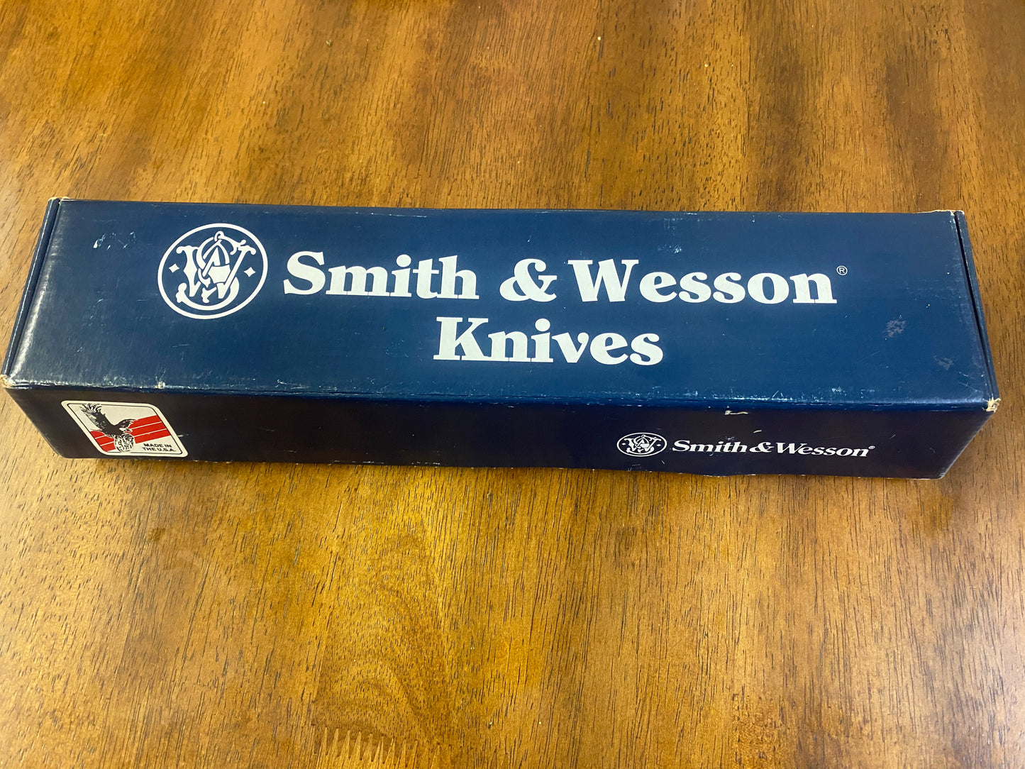 First production Run Smith & Wesson SW-1 Custom Stag Sheath Knife #141