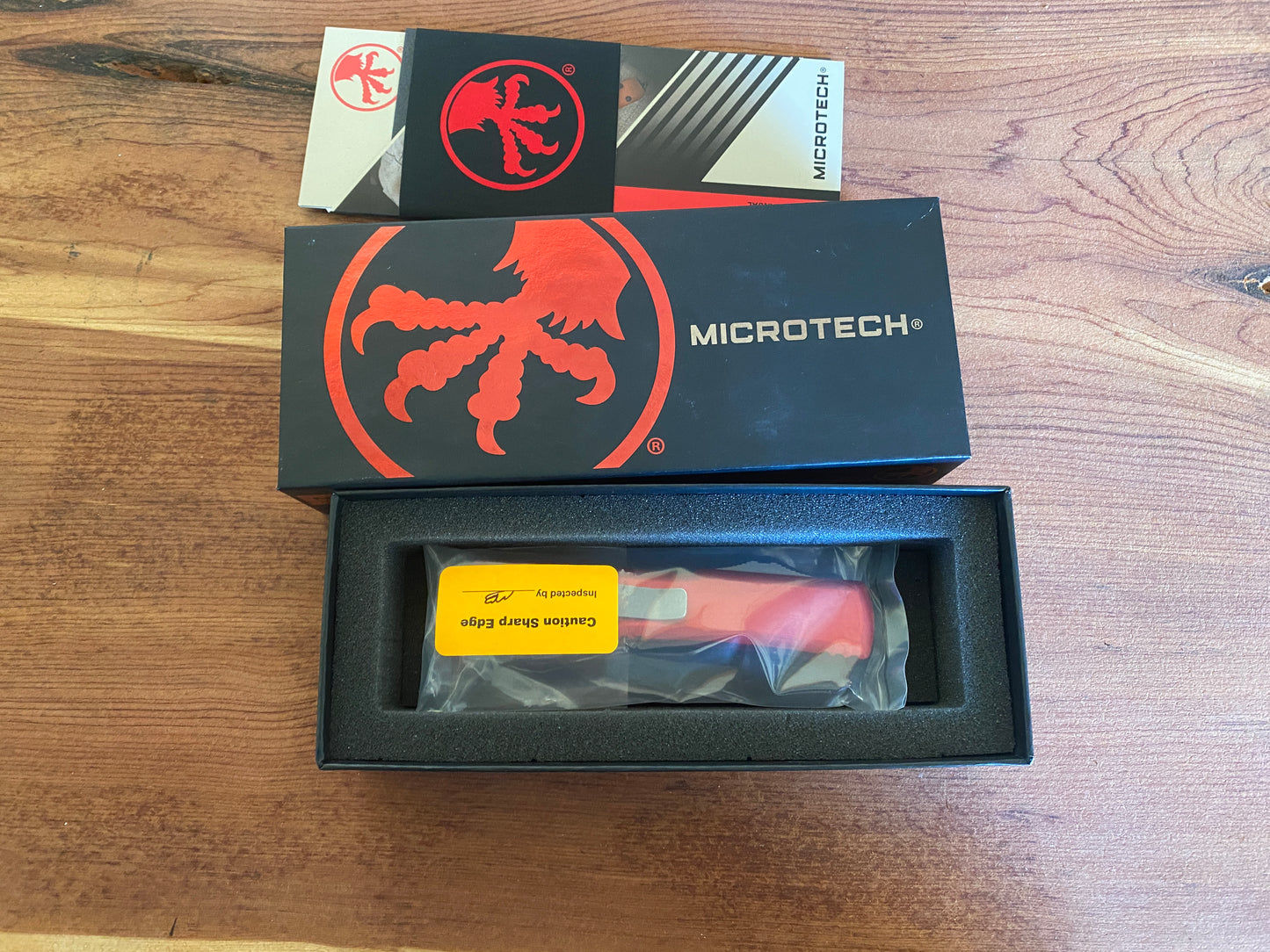 Red Microtech Ultratech OTF Automatic Pocket Knife