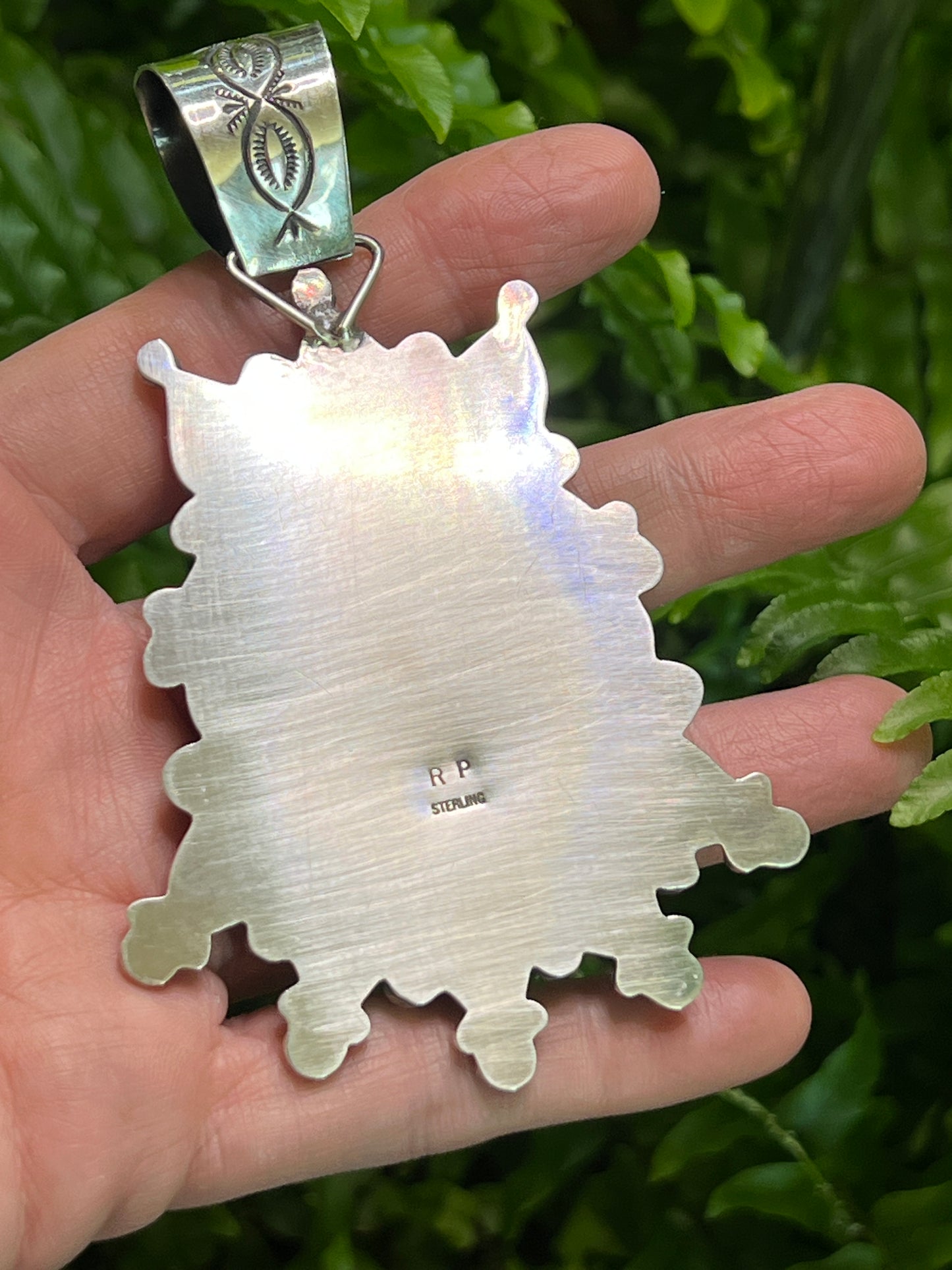 Morgan Dollar and Spiny Oyster Sterling Pendant by Rosella Paxson