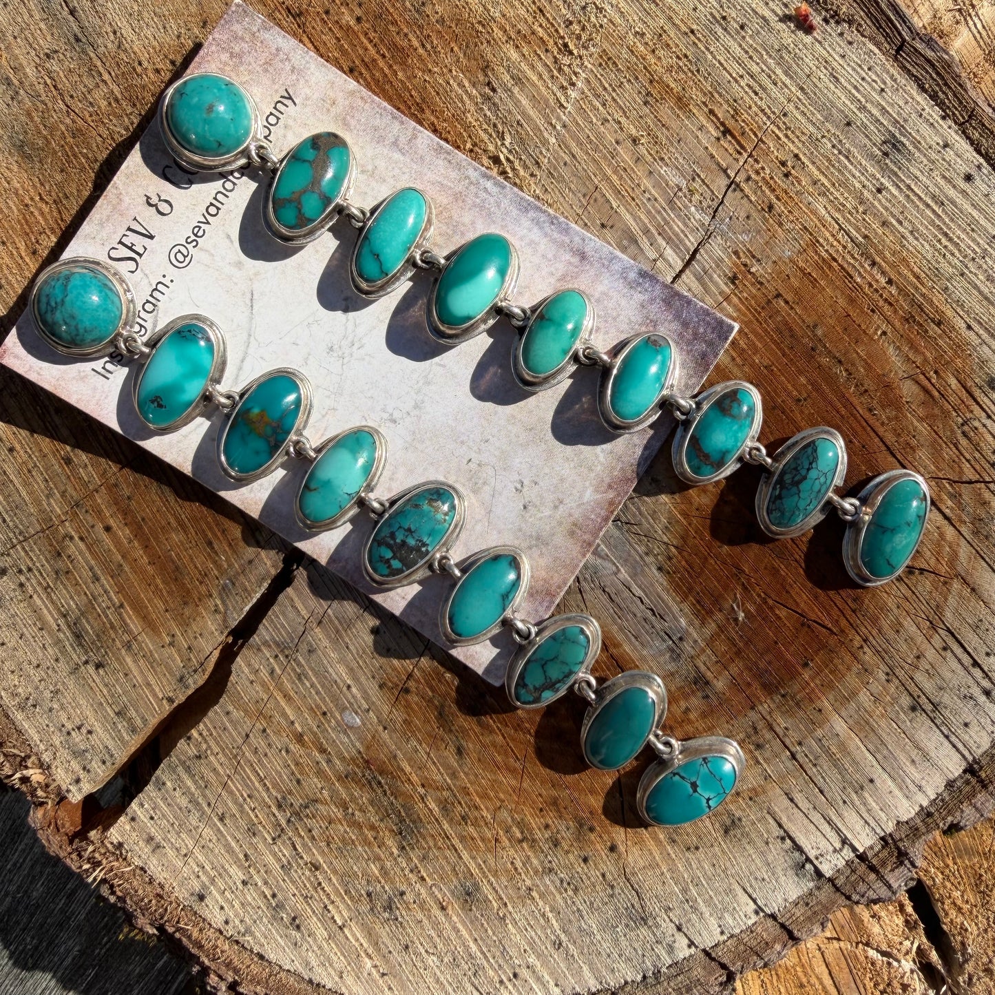 Sterling Silver Turquoise XL 9 Stone Earrings by Federico Jimenez