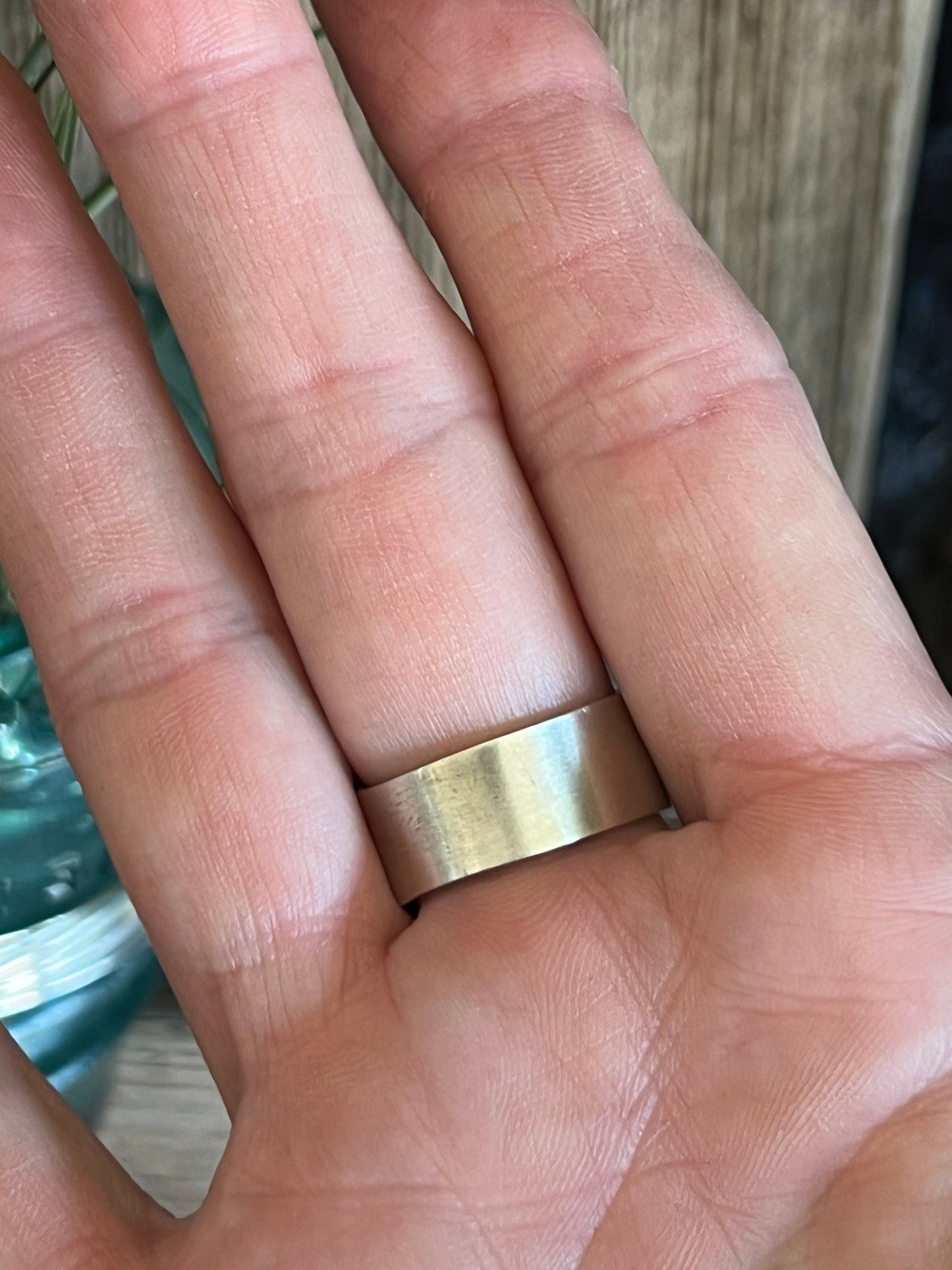 Navajo Sterling Silver, Coral and Number 8 Turquoise Ring by Darrin Livingston, Size 9